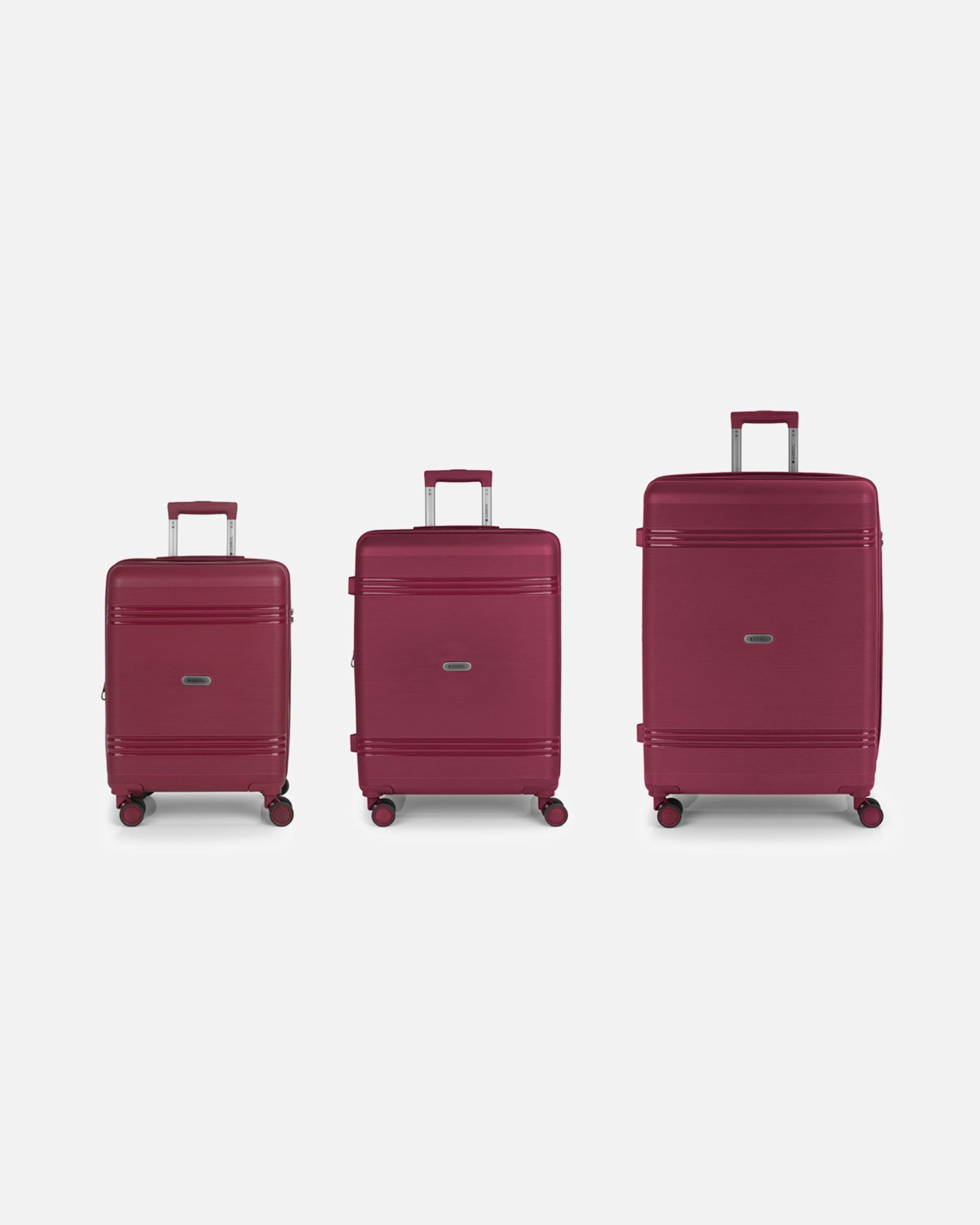 Valise for HommeGabolSaori 4 roulettes Set de valises 3 pièces avec soufflet d'extensionburdeos