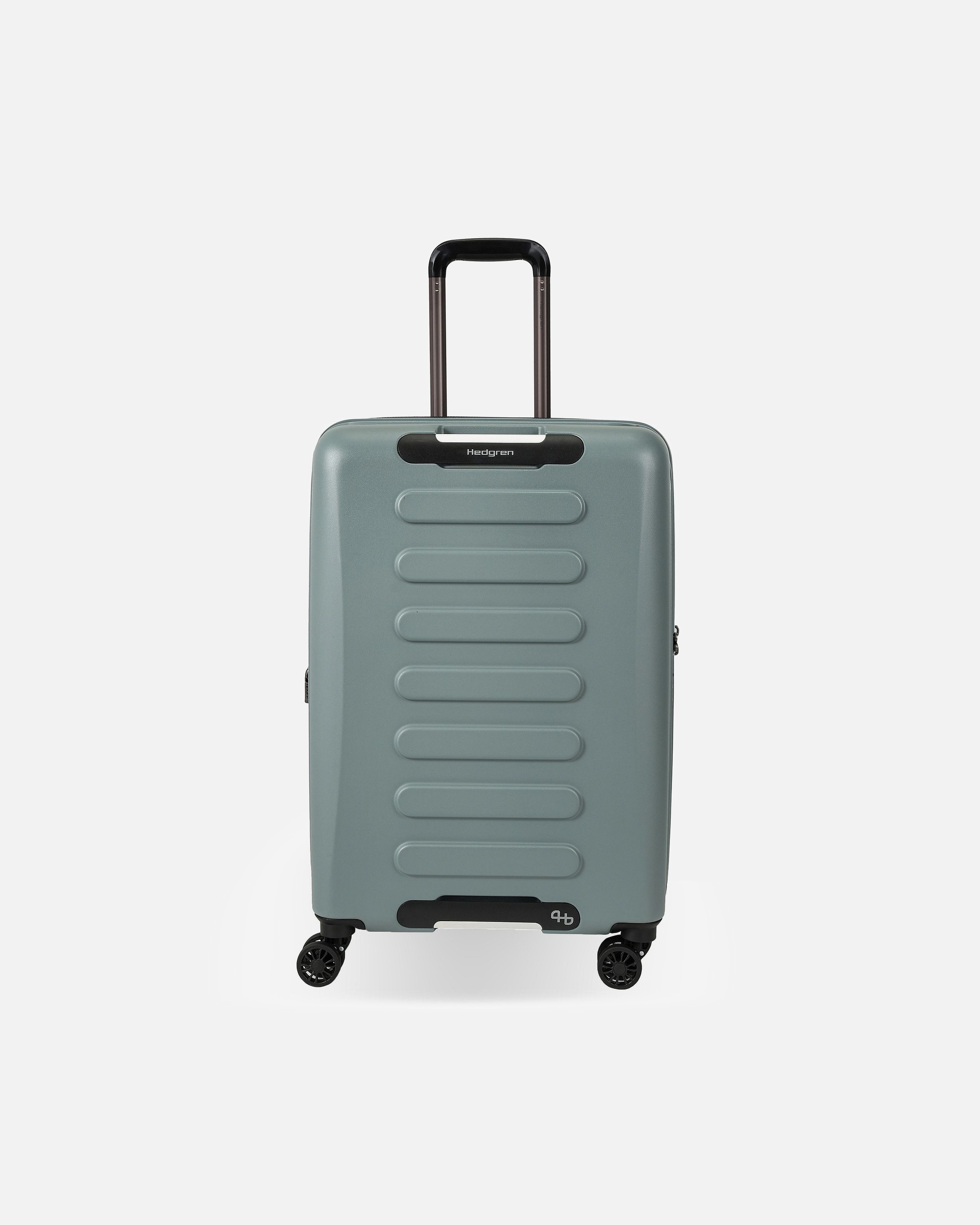 Trolley für Männlich Hedgren Comby Grip M Exp 4 Rollen Trolley M 65 cm mit Dehnfalte grey-green