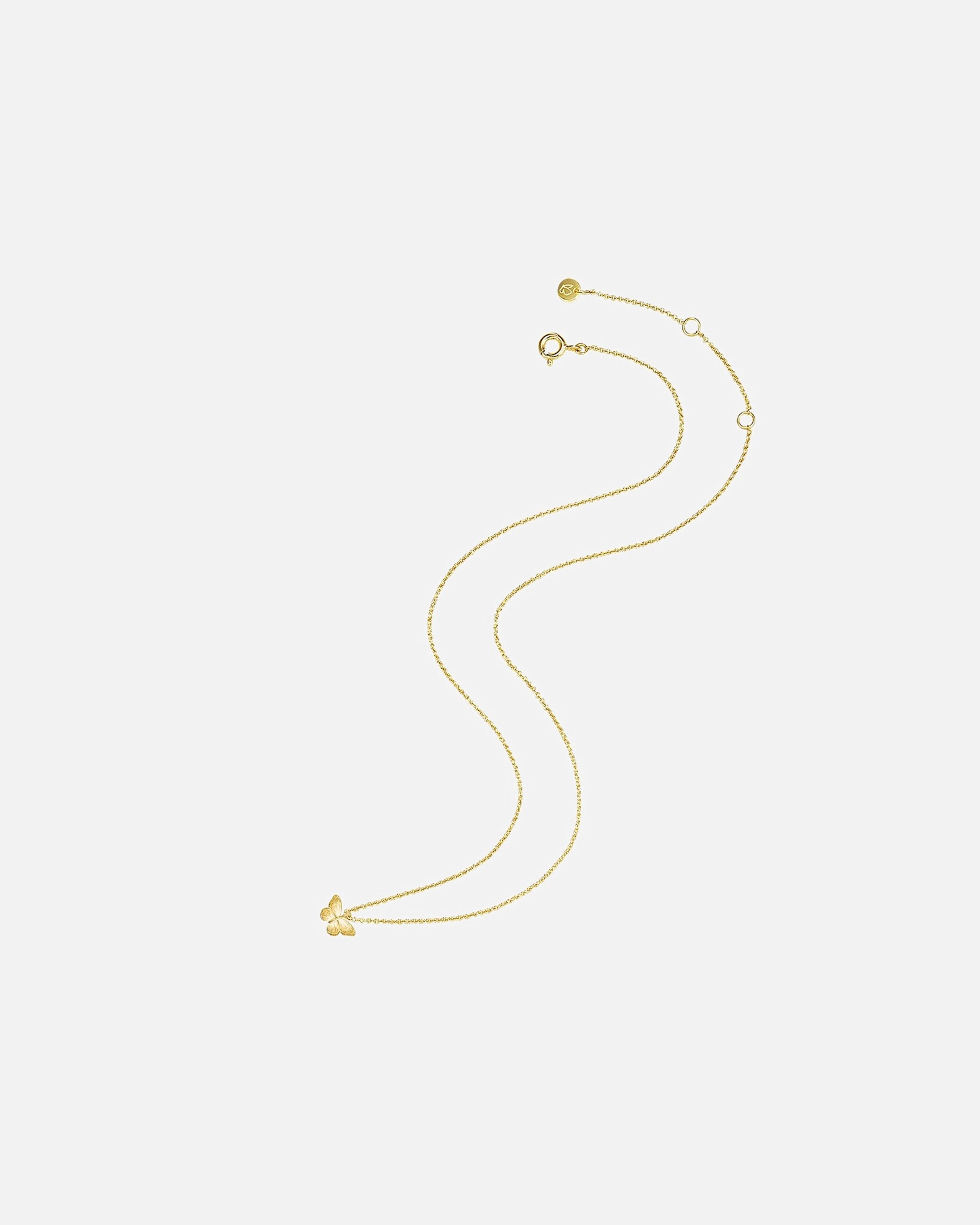 Collier for FemmeGlanzstücke MünchenCollier en argent Papillon Argent sterling en Or jaune40,5 cm Basiskette + 5,0 cm Verlängerung