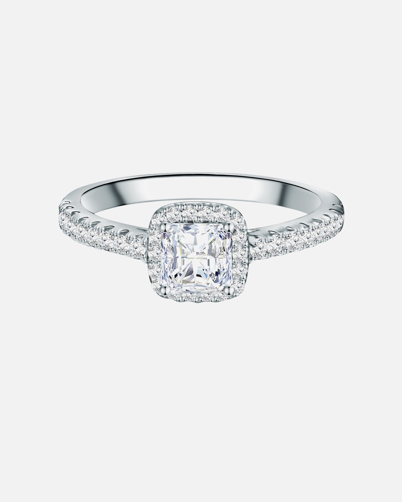 Bague for FemmeBague en argent Argent sterling Oxyde de zirconium (CZ) en Argent54