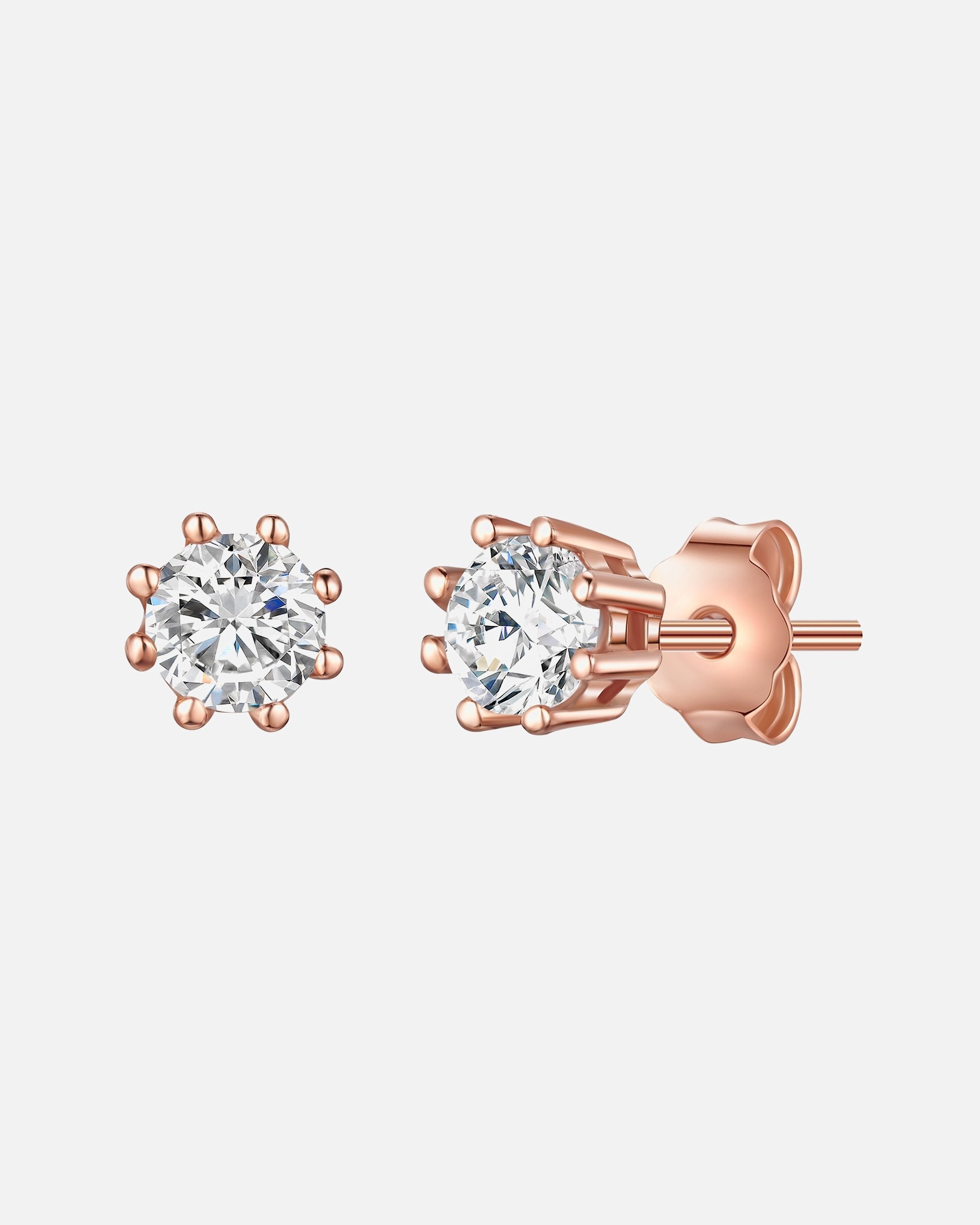 Boucle d'oreilles for FemmeLulu & JaneBoucles d´oreilles Argent sterling Oxyde de zirconium (CZ) en Or rose5,3 mm