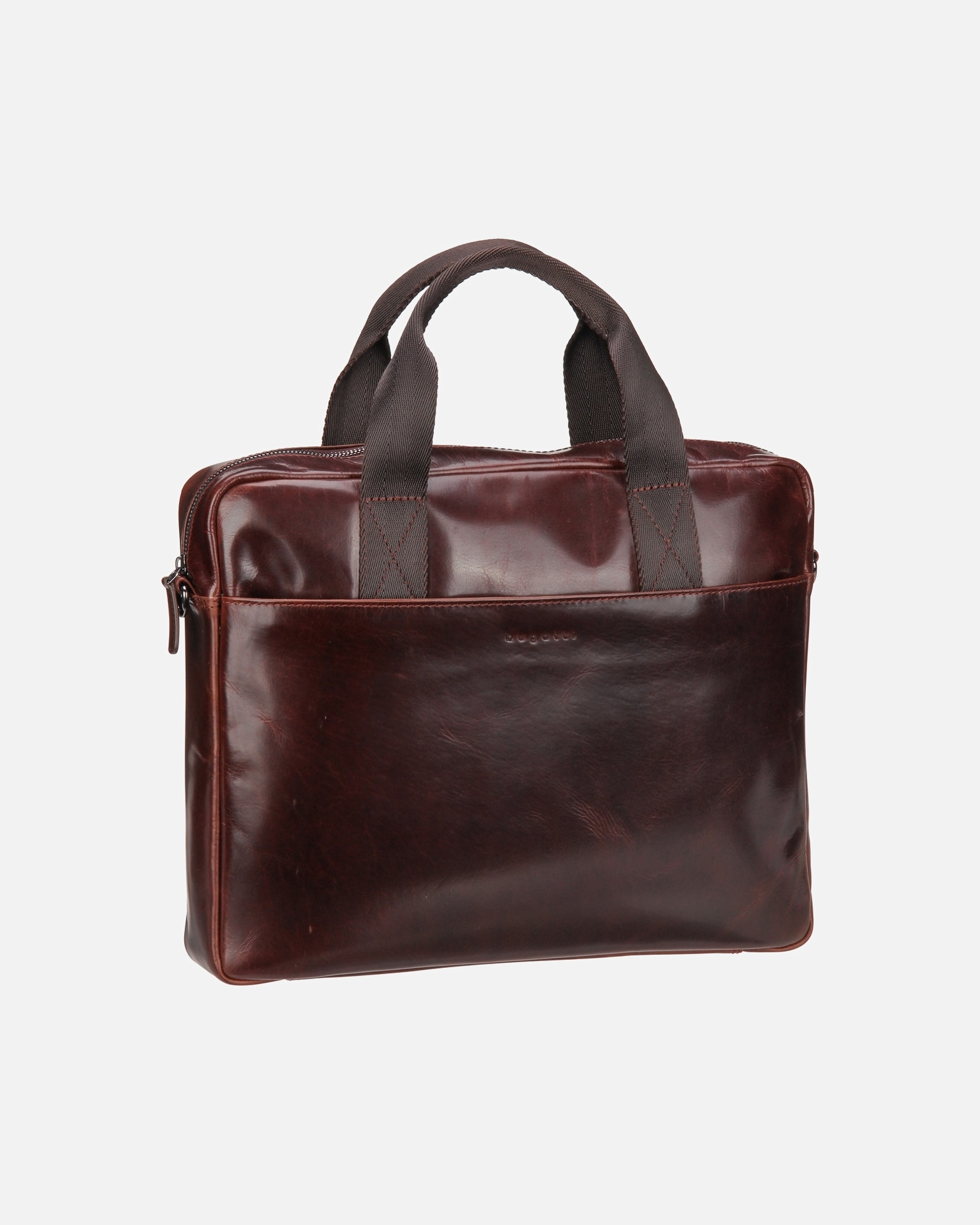 Laptoptasche für Männlich Bugatti Romano Aktentasche Leder 38 cm Laptopfach braun