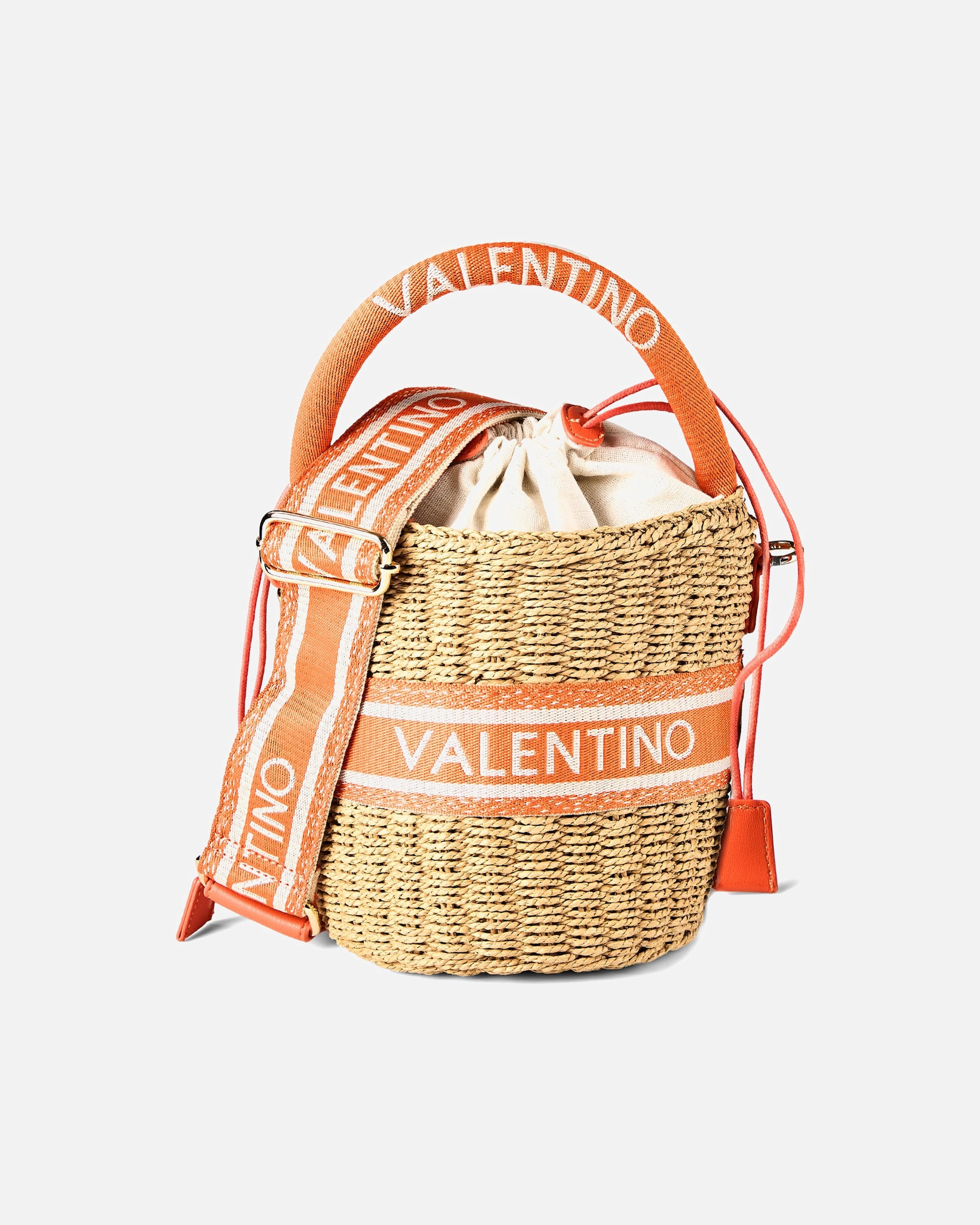 Tasche für Weiblich Valentino by Mario Valentino Boho Beuteltasche natur-arancio