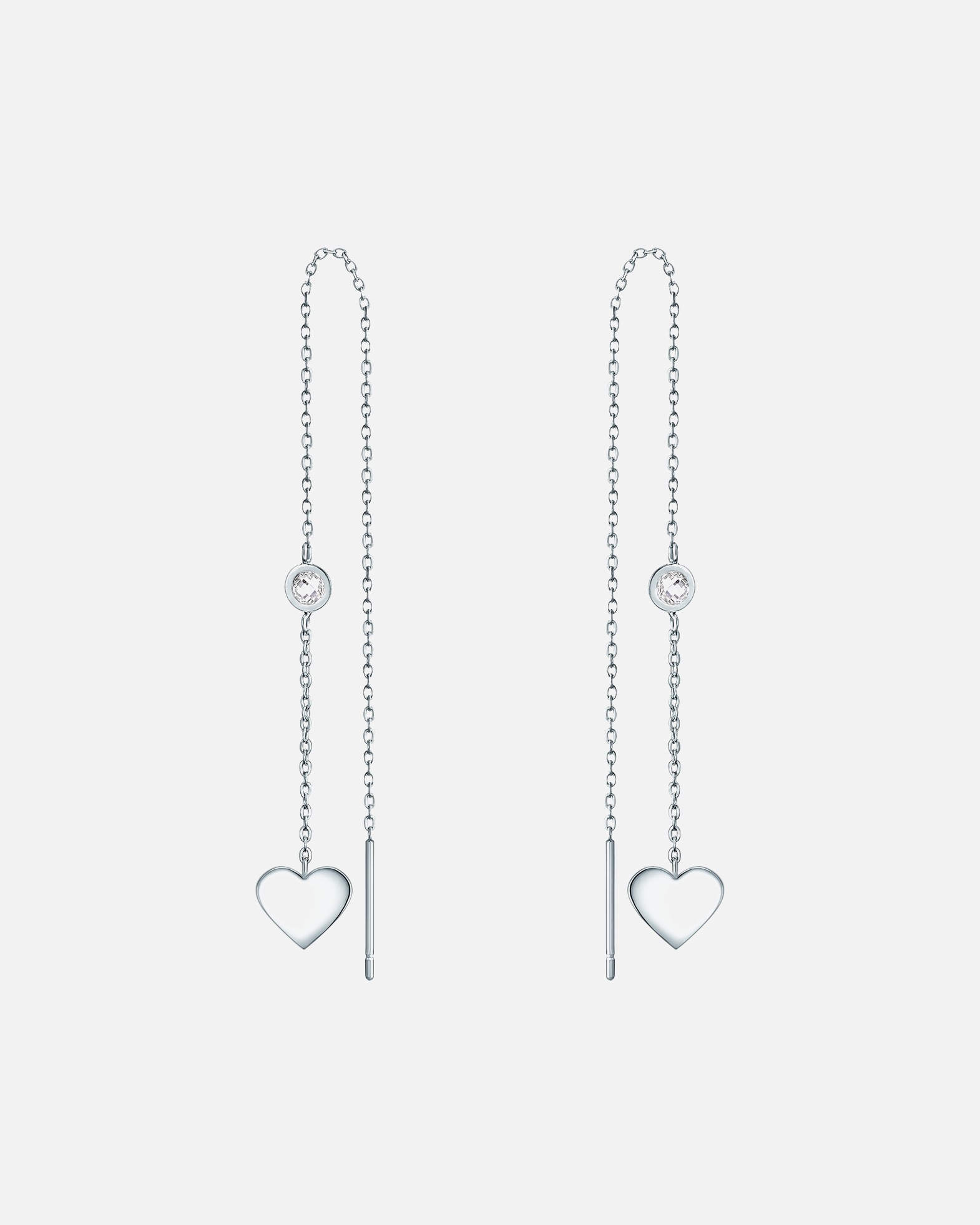 Boucle d'oreilles for FemmeBoucles d´oreilles en acier inoxydable Coeur Acier inoxydable Preciosa en Argent62,0 mm