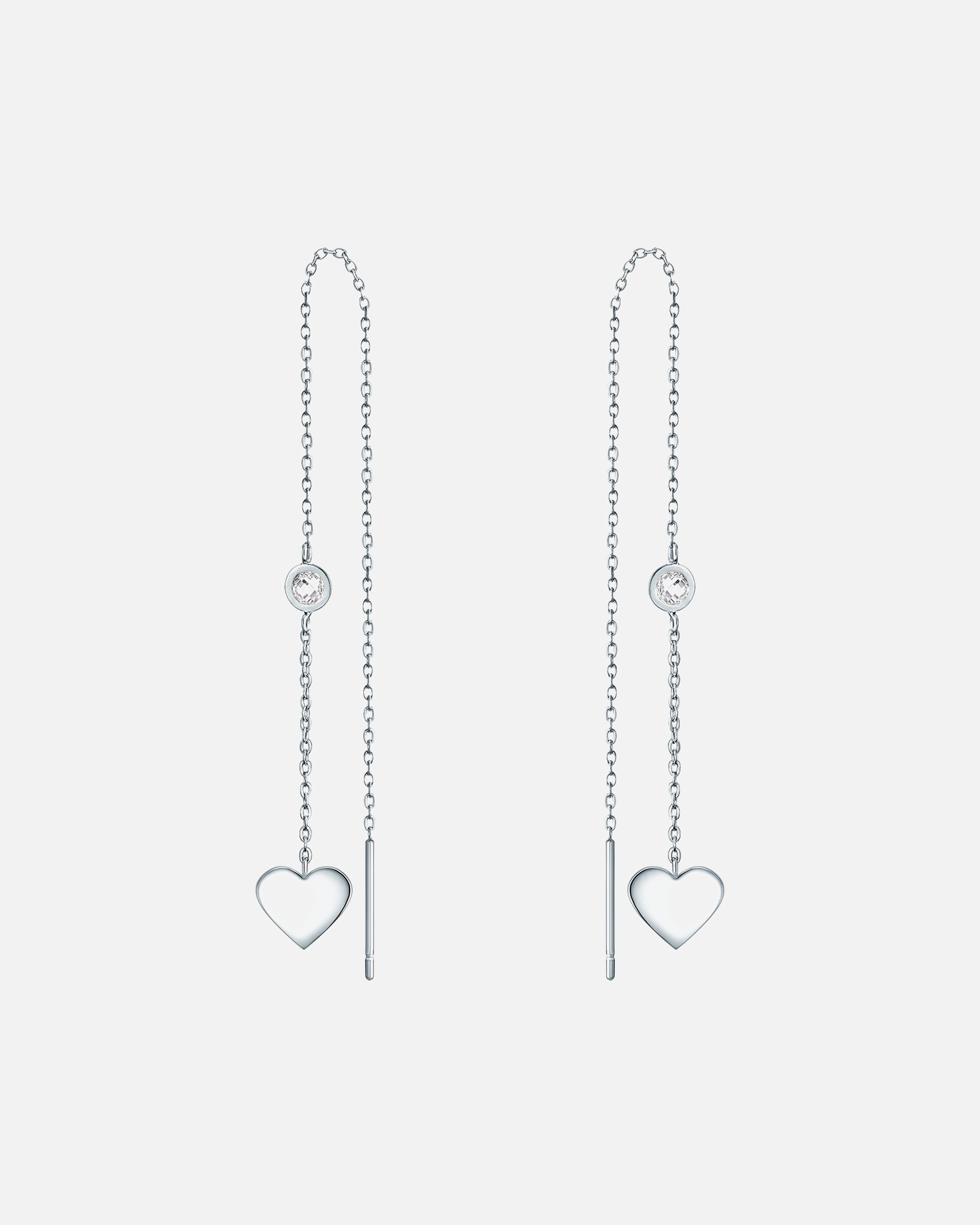 Boucle d'oreilles for FemmeEASTSIDEBoucles d´oreilles en acier inoxydable Coeur Acier inoxydable Preciosa en Argent62,0 mm