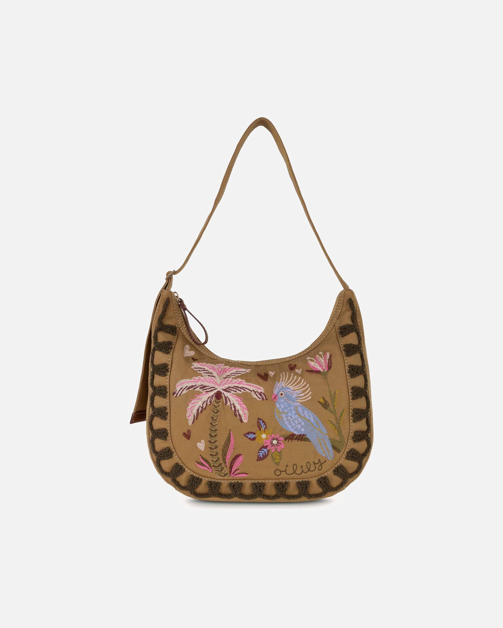 Sac for FemmeOililyEmbroidery Sac à main porté épauleantelope