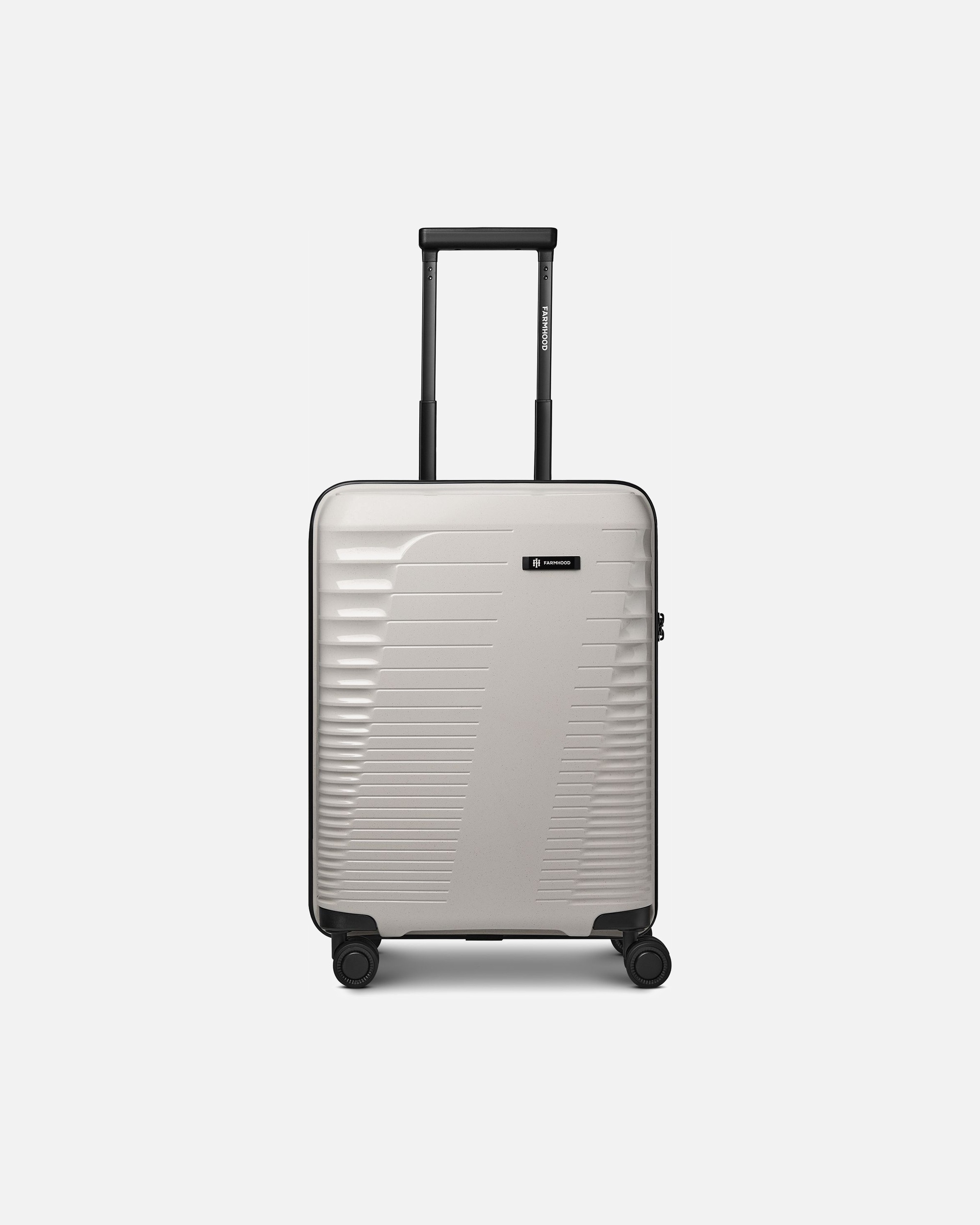 Handgepäckkoffer für Männlich Farmhood Eco Edition 4 Rollen Kabinentrolley 55 cm mit Dehnfalte beige