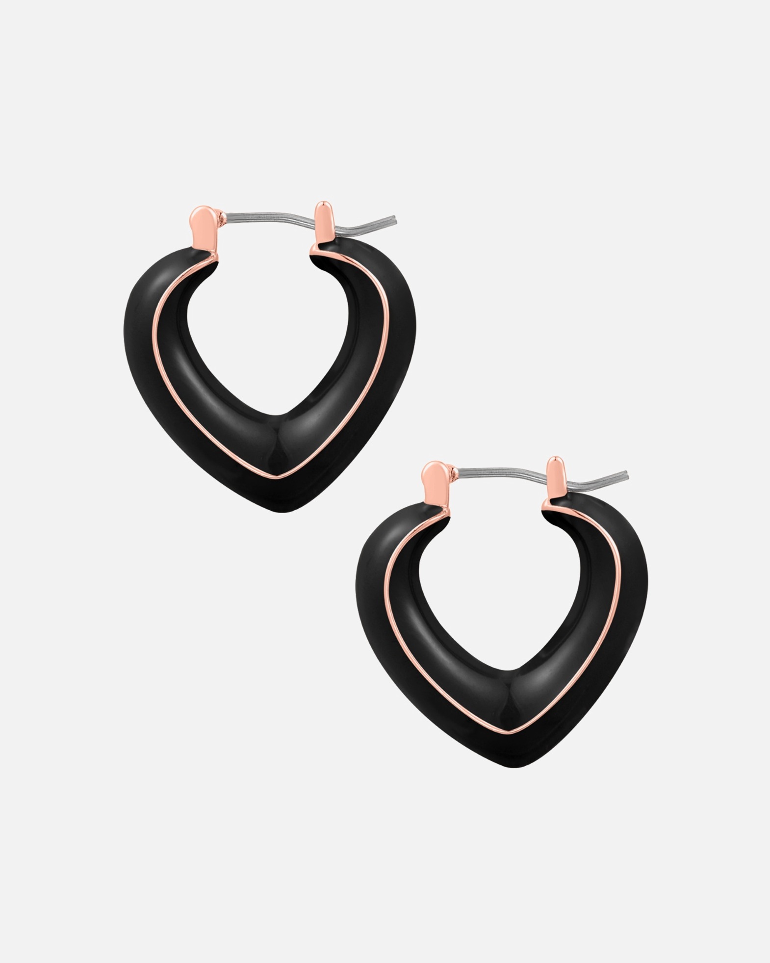 Creolen für Weiblich Yokoamii Creolen aus Metall-Legierung in Roségold 23,2 mm