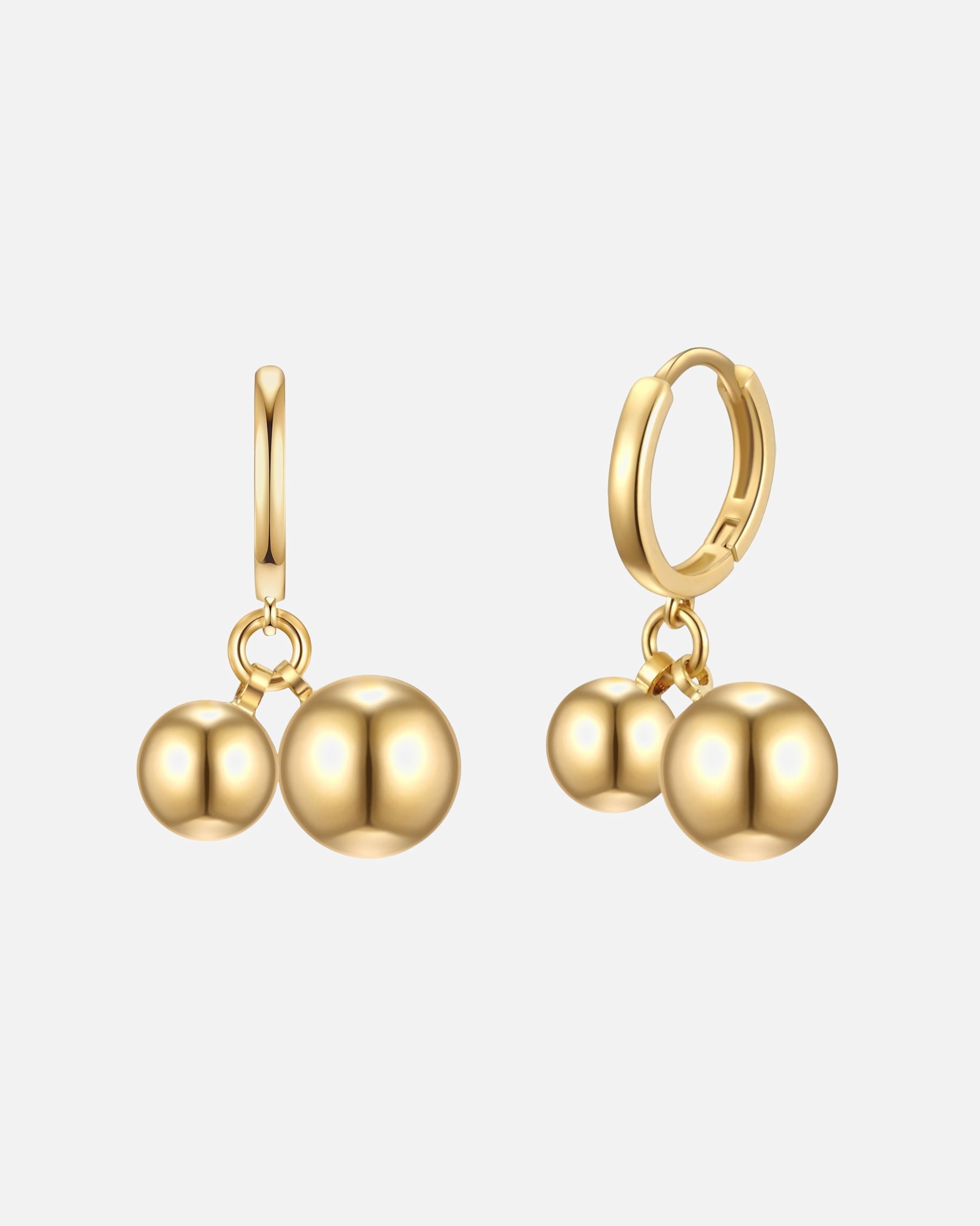 Créoles for FemmeLulu & JaneBoucles d´oreilles Sphérique en Métal en Or jaune20,8 mm