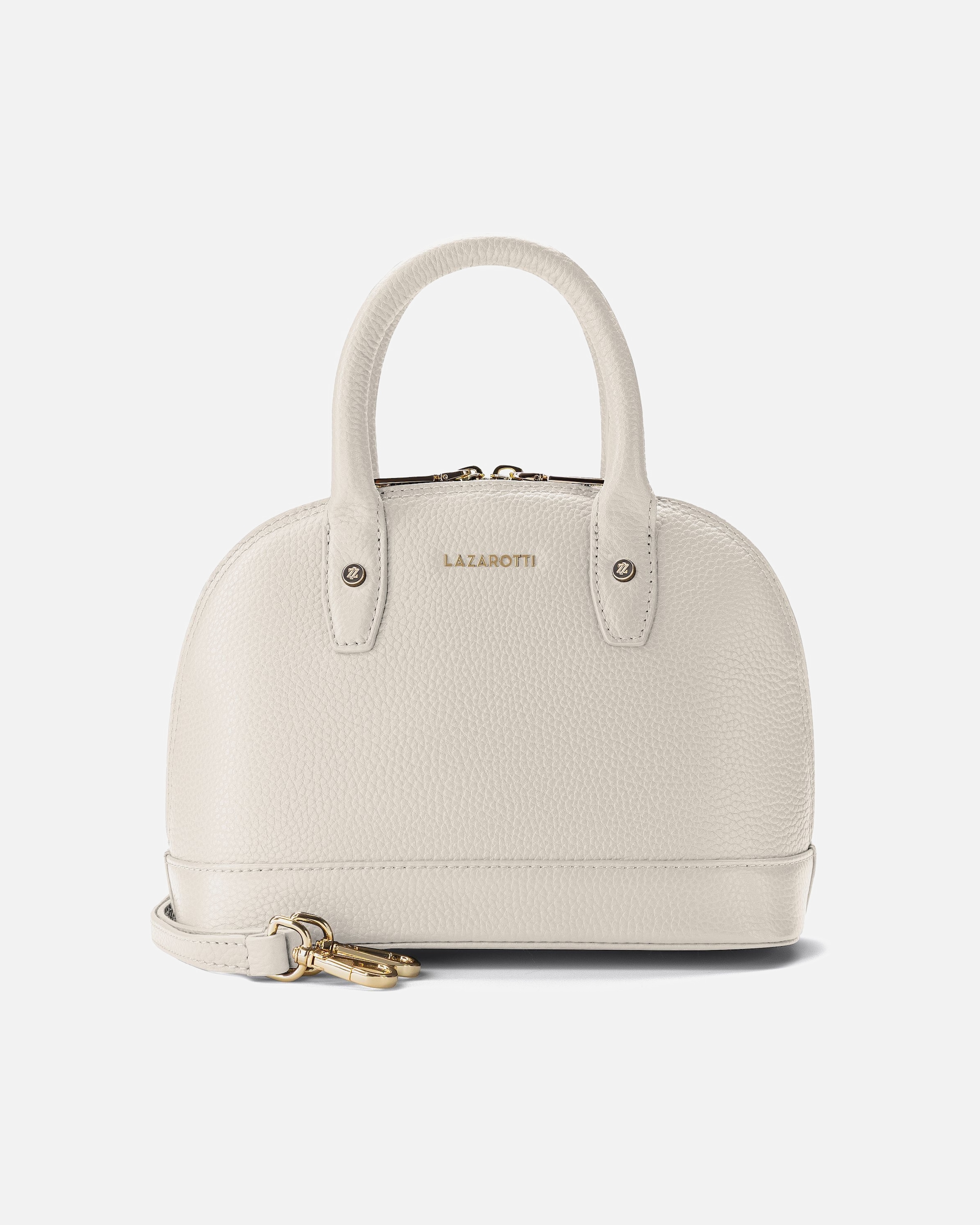 Clutch für Weiblich Lazarotti Bologna Leather Henkeltasche cream 2