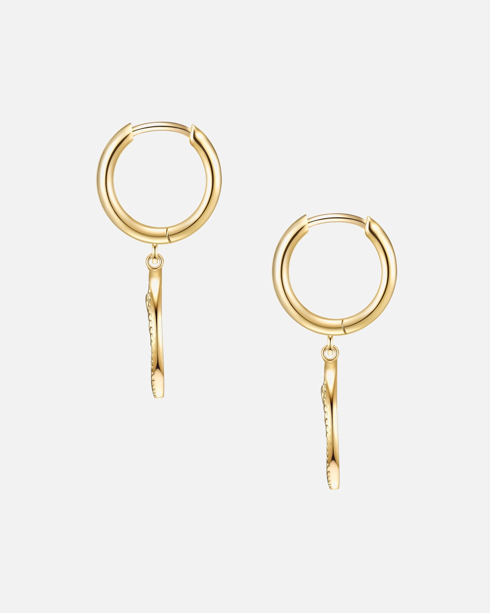 Boucle d'oreilles for FemmeGlanzstücke MünchenCréoles en argent Fleur Argent sterling en Or jaune24,9 mm