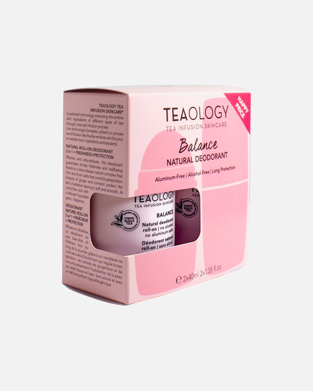 Deodorant für Unisex Teaology Balance Natural - Yoga Care Duo Pack