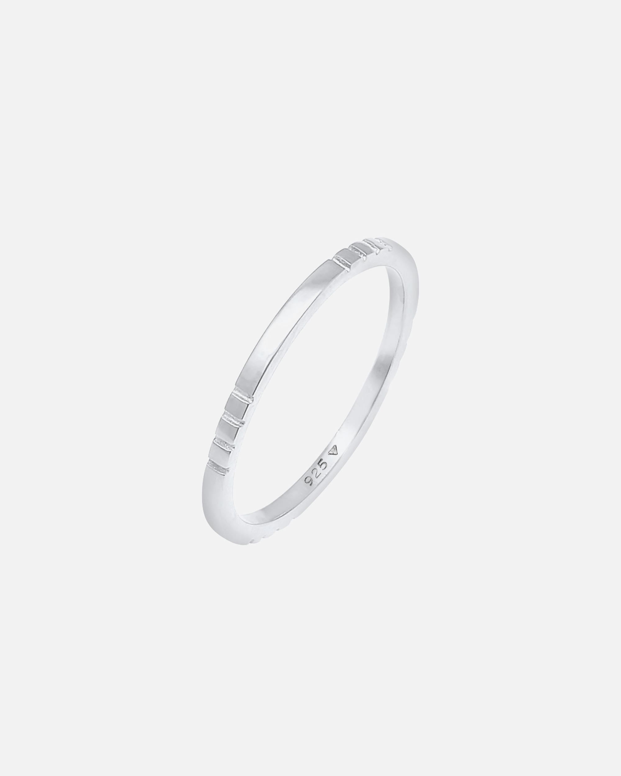 Ring für Weiblich Elli Stapelring Bandring Schmal Trend 925 Silber 52