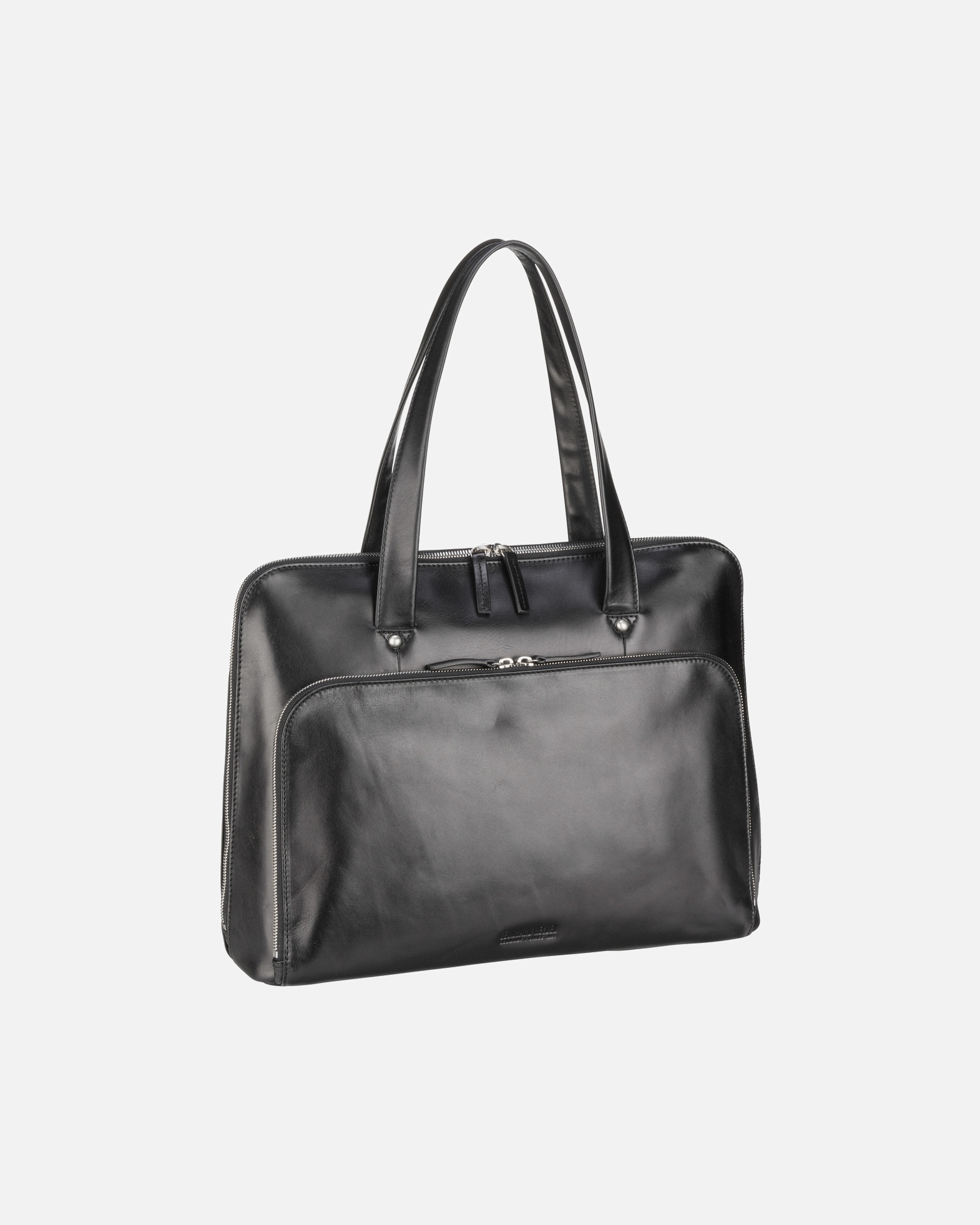 Laptoptasche für Weiblich Leonhard Heyden Cambridge Schultertasche schwarz