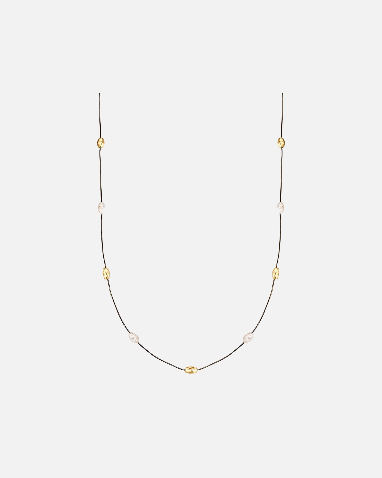 Collier for FemmeYokoamiiCollier en laiton doré avec Perle (synth.)72,0 cm Basiskette + 5,0 cm Verlängerung