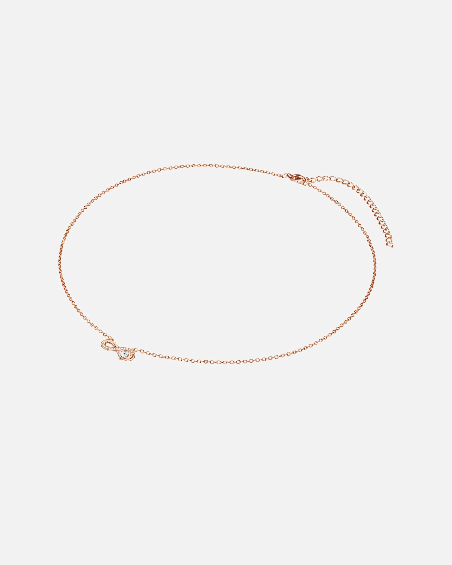 Collier for FemmeRafaela DonataCollier en argent Infinity/coeur Argent sterling Oxyde de zirconium (CZ) en Argent42,0 cm Basiskette + 7,0 cm Verlängerung