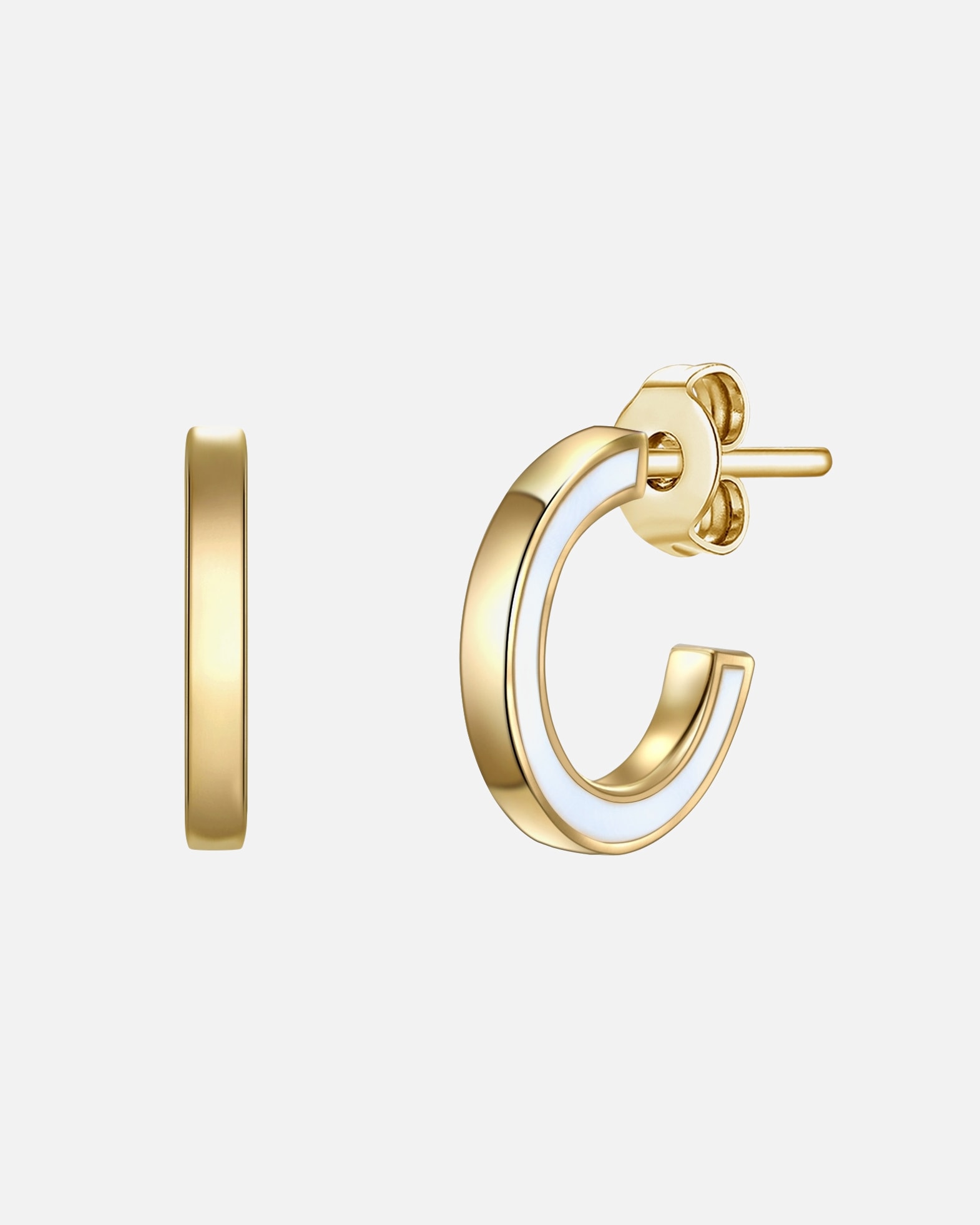 Creolen für Weiblich Glanzstücke München Creolen Sterling Silber in Gelbgold 12,9 mm