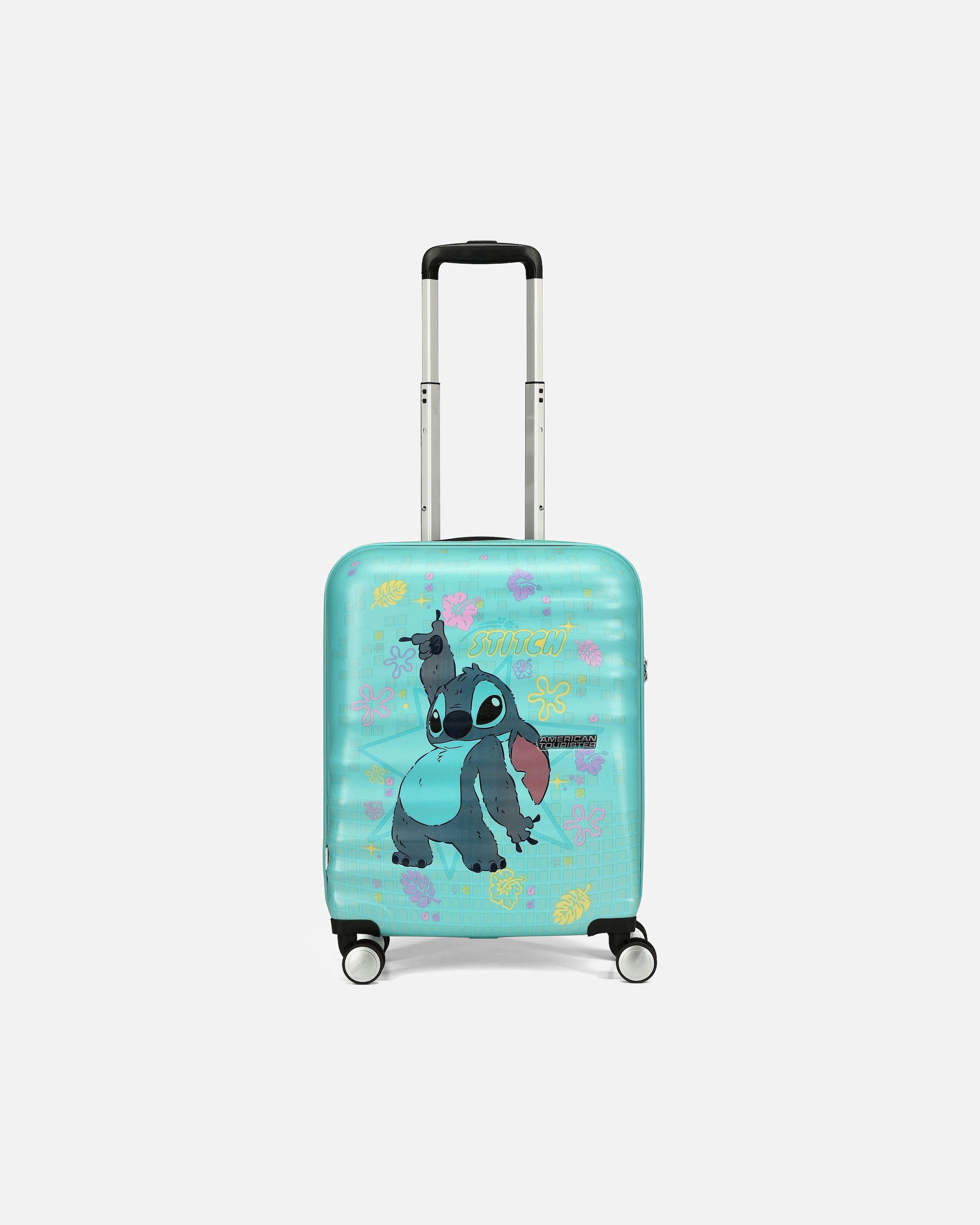 Valise for HommeAmerican TouristerWavebreaker Disney 4 roulettes Trolley de cabine 55 cmstitch flower