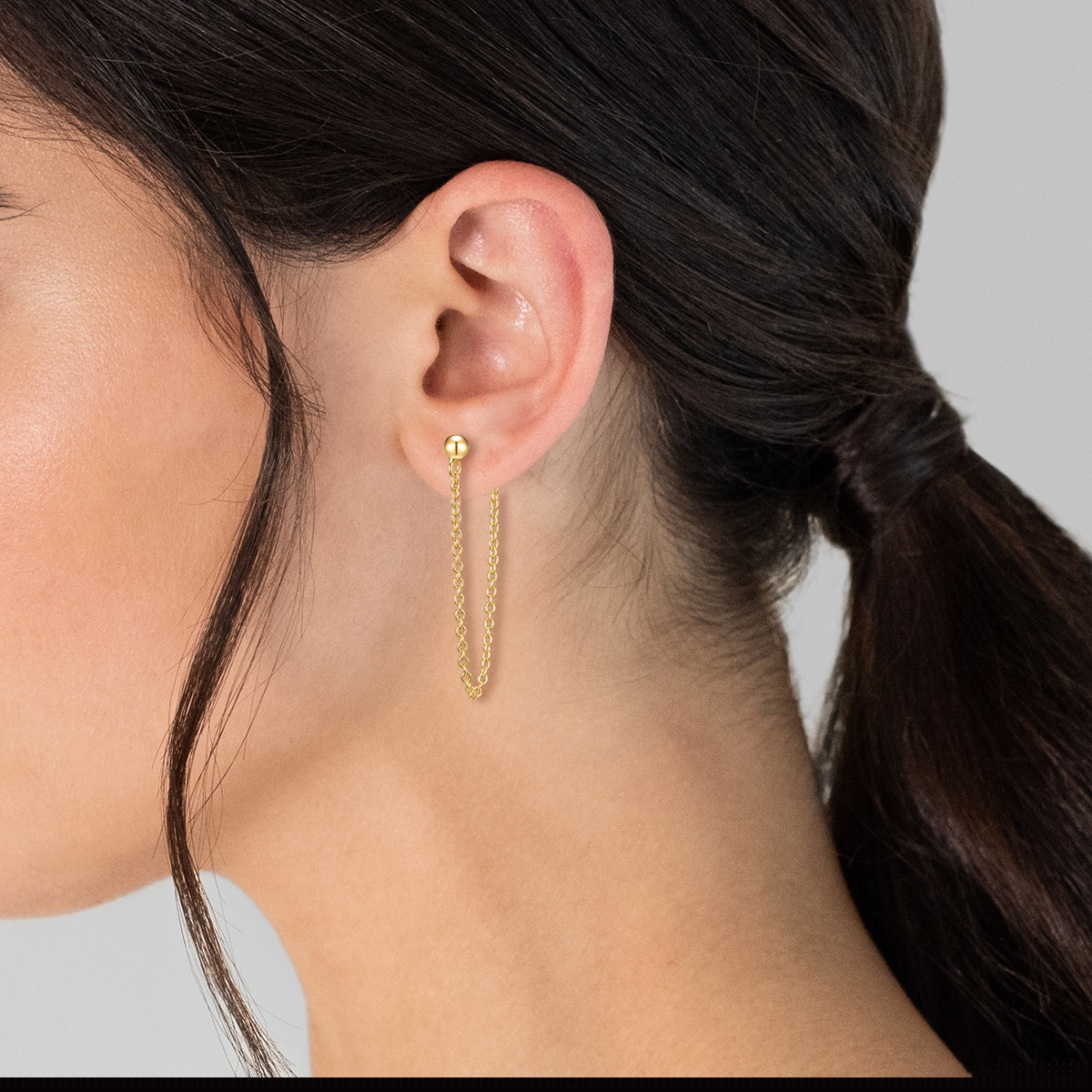 Boucle d'oreilles for FemmeGlanzstücke MünchenPuces d'oreilles en argent Argent sterling en Or jaune32,7 mm