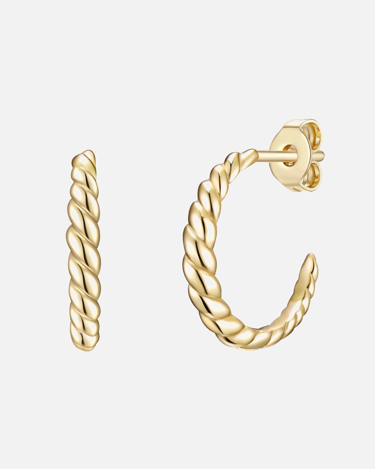 Créoles for FemmeBoucles d´oreilles en Laiton en Or jaune15,8 mm