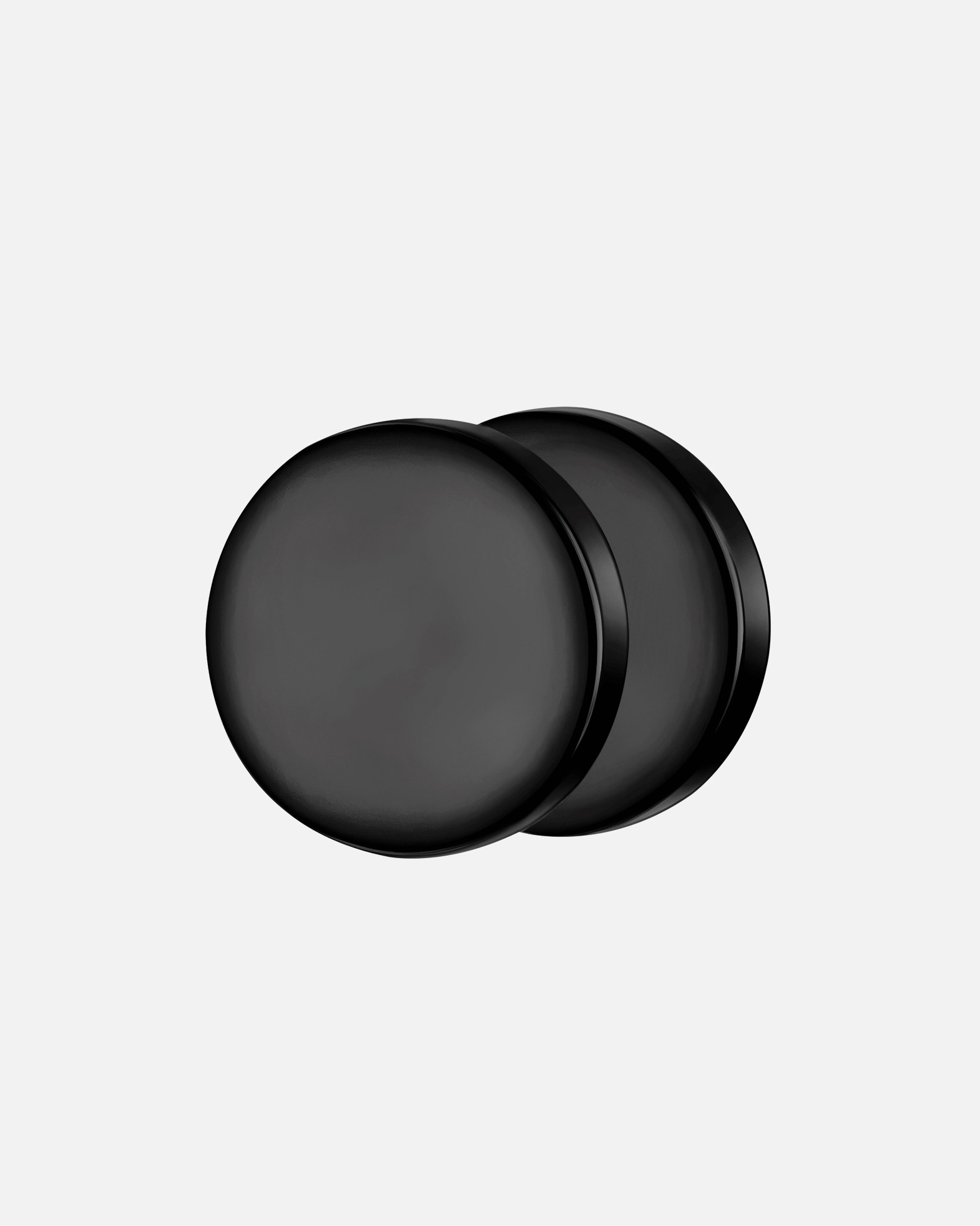 Boucle d'oreilles for HommeTrue RebelsBoucles d´oreilles en Acier inoxydable en Noir9,9 mm