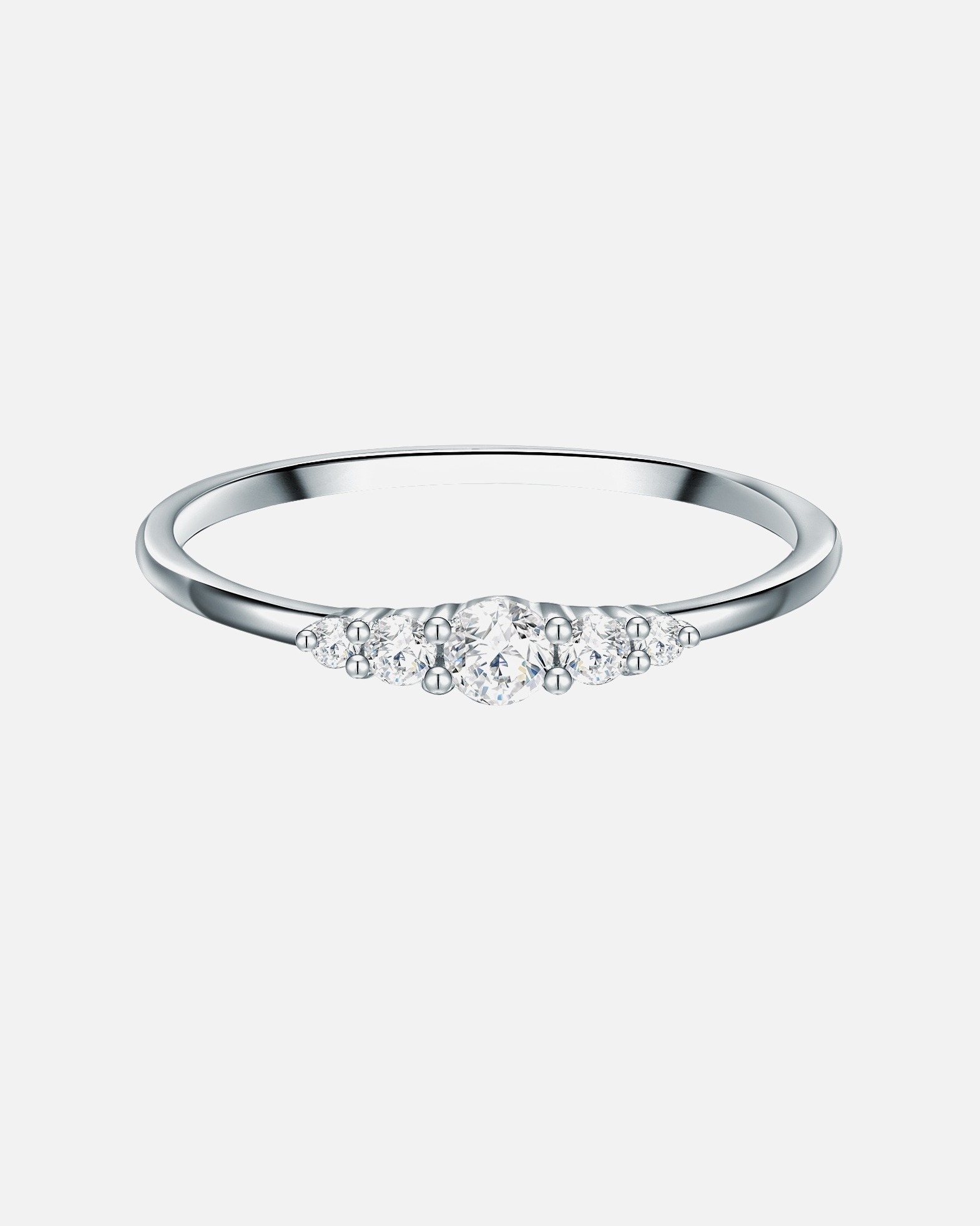 Bague for FemmeTrilaniBague en argent Argent sterling Oxyde de zirconium (CZ) en Argent48