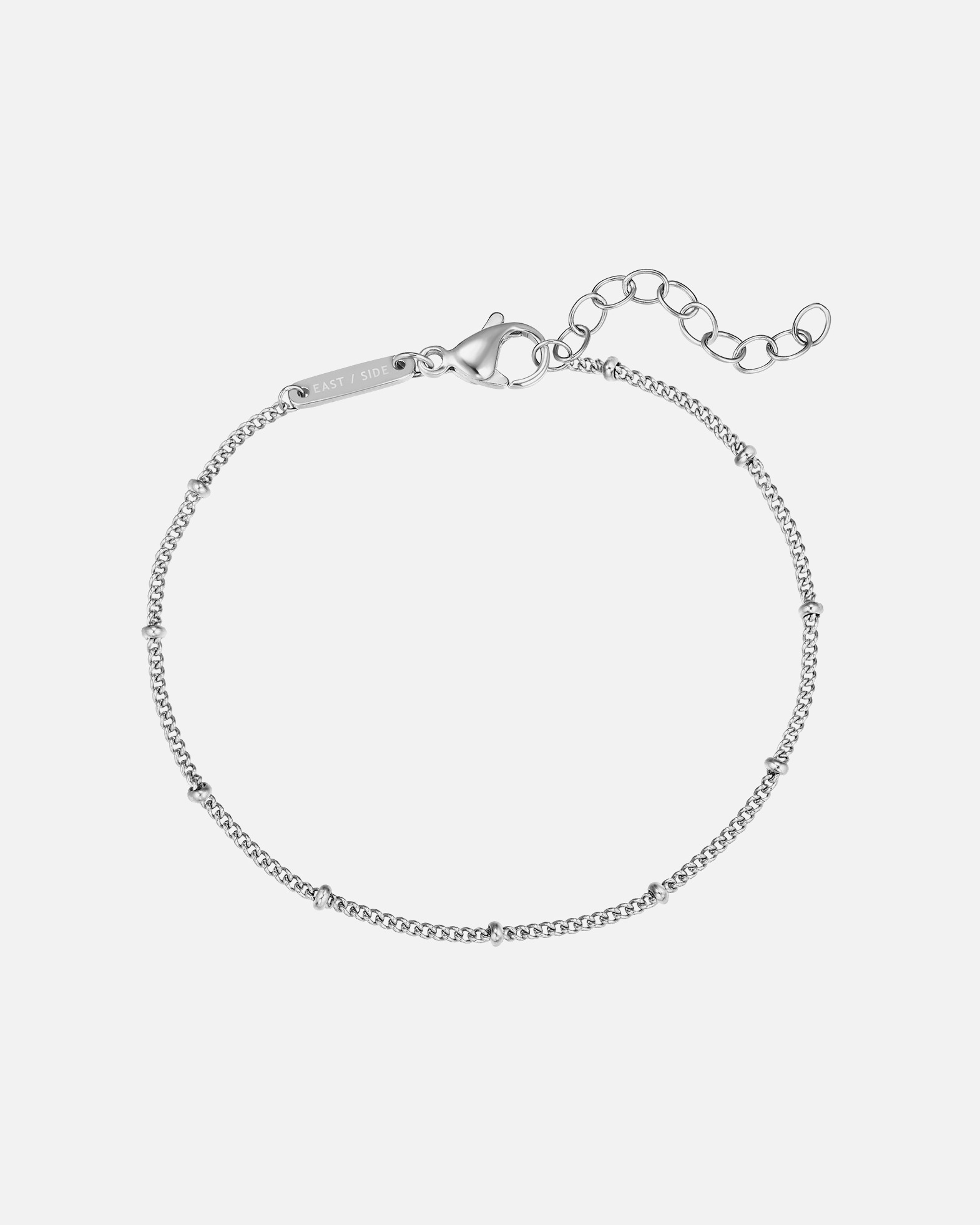 Bracelet for FemmeBracelet en Acier inoxydable en Argent17,0 cm Basislänge + 3,0 cm Verlängerung