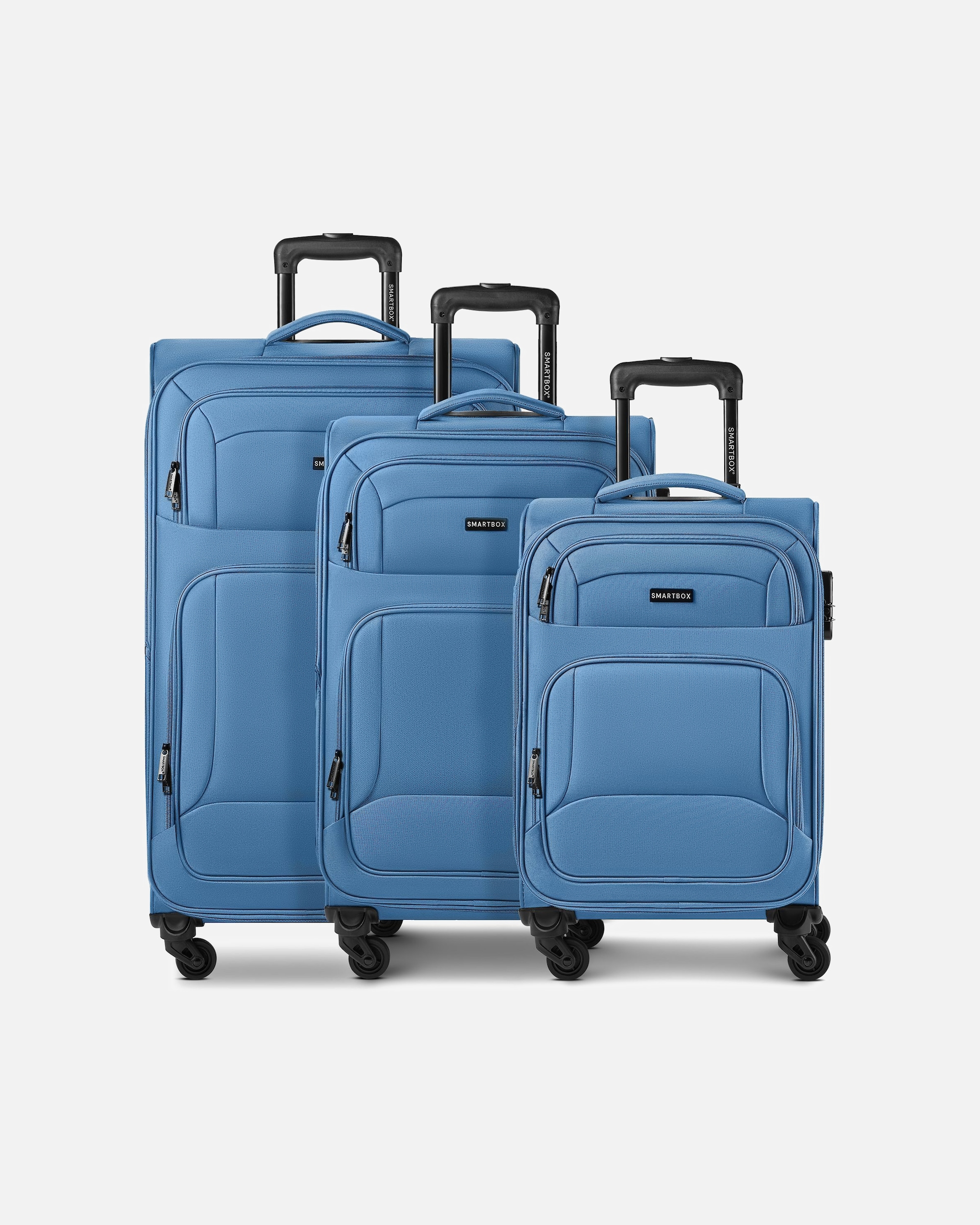 Valise for HommeSmartboxDefault Brand LineEdition 04 4 roues Set de valises 3 pièces avec soufflet d'extensioniced-glacier blue
