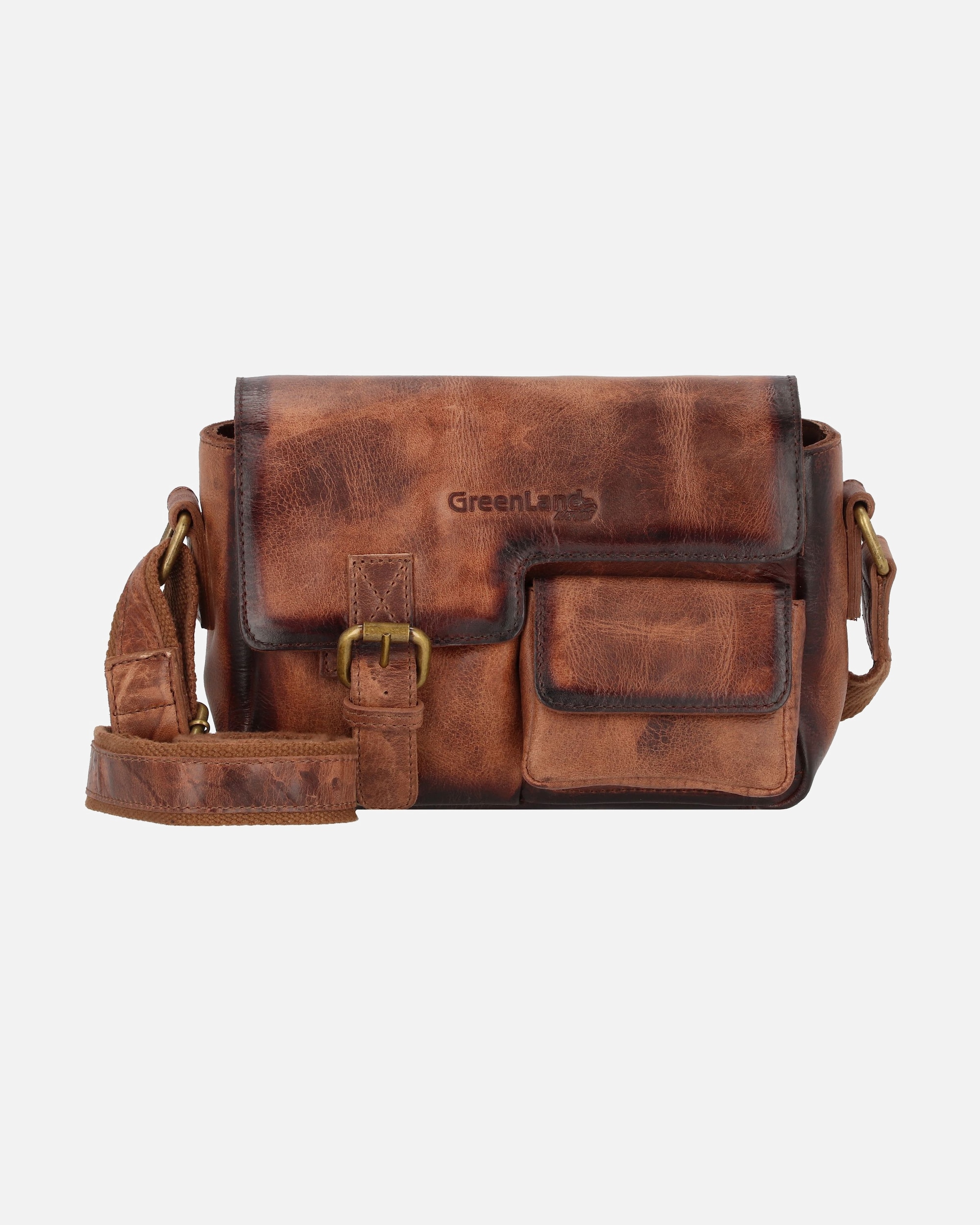 Sac for FemmeGreenland NatureMascu & Line Sac bandoulièrebraun