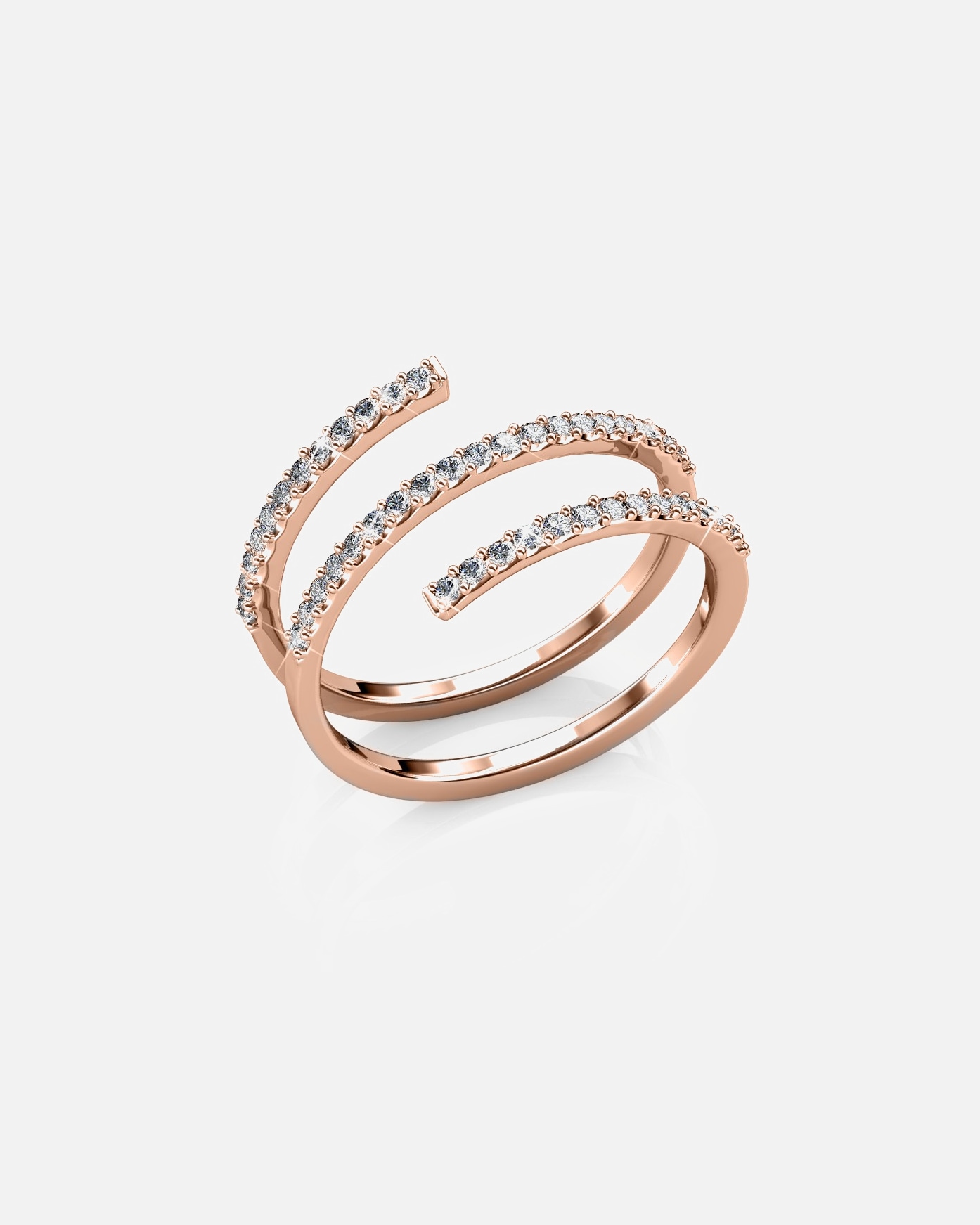 Ring für Weiblich MYC-Paris Spiralring Roségold - 58