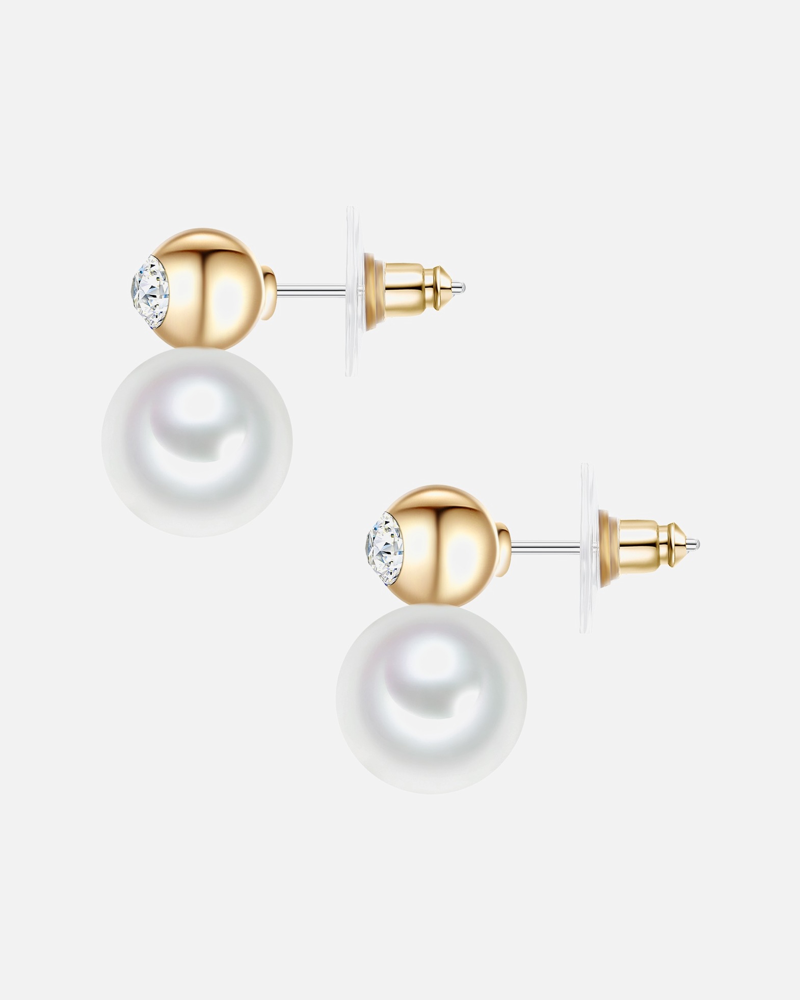 Boucle d'oreilles for FemmeLulu & JaneBoucles d´oreilles Laiton Verre Cristal Perles organiques en Or jaune19,5 mm