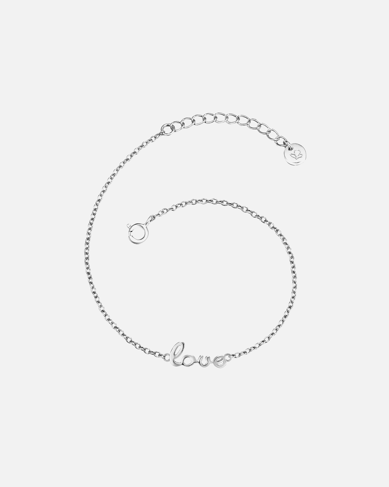 Bracelet for FemmeGlanzstücke MünchenBracelet en argent Love Argent sterling en Argent17,0 cm Basislänge + 3,0 cm Verlängerung