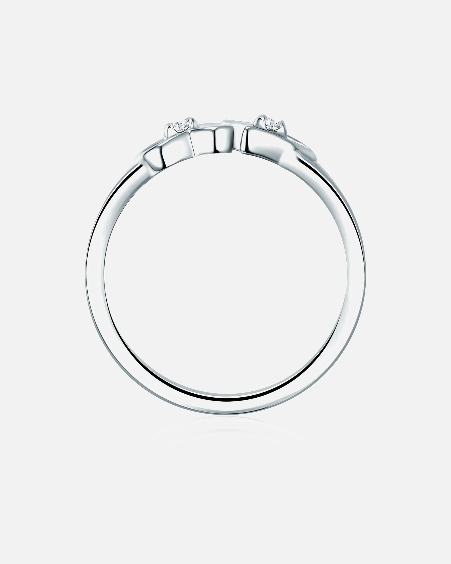Bague for FemmeTrilaniBague en argent Argent sterling Oxyde de zirconium (CZ) en Argent52