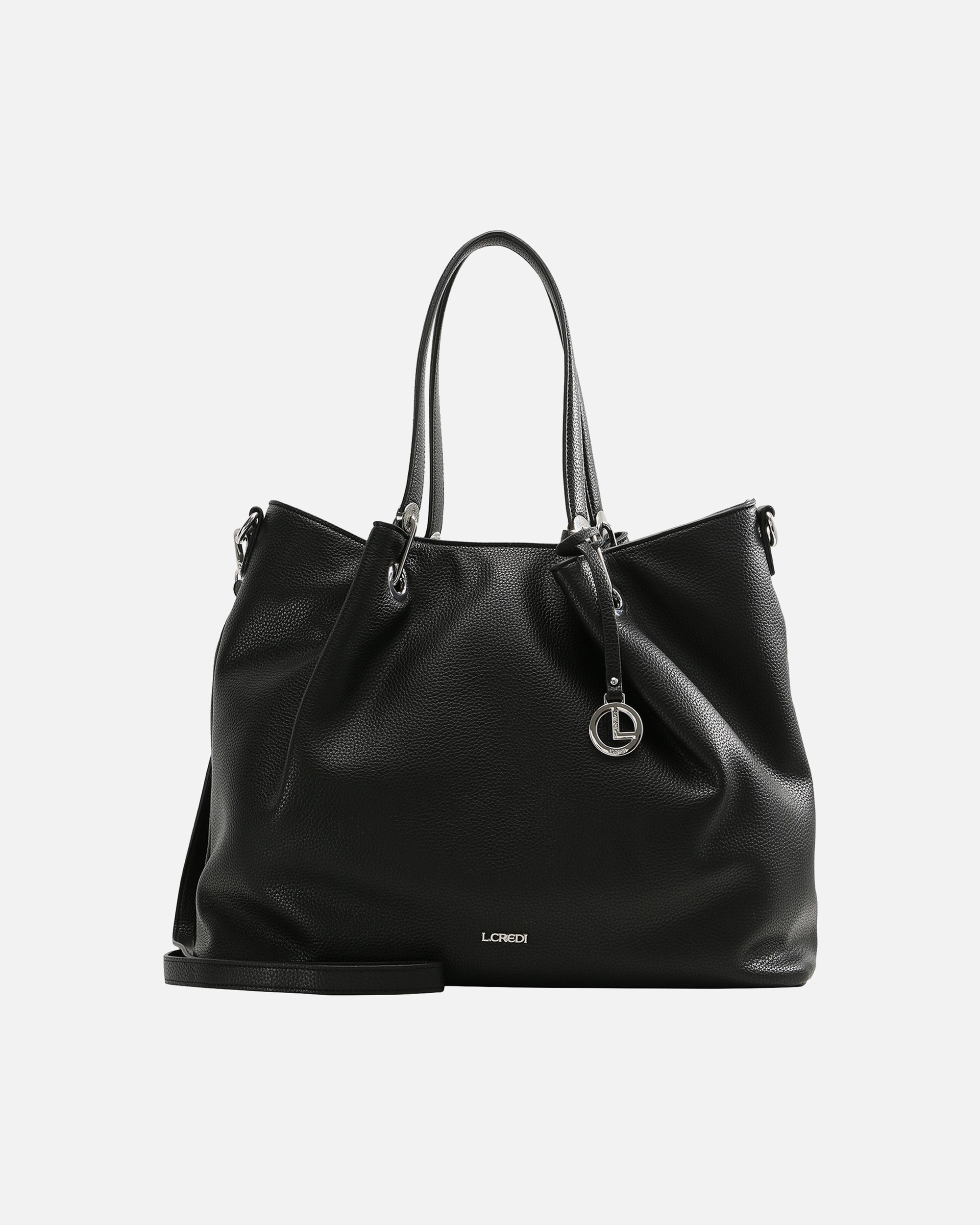 Tasche für Weiblich L.CREDI Ebony Schultertasche schwarz