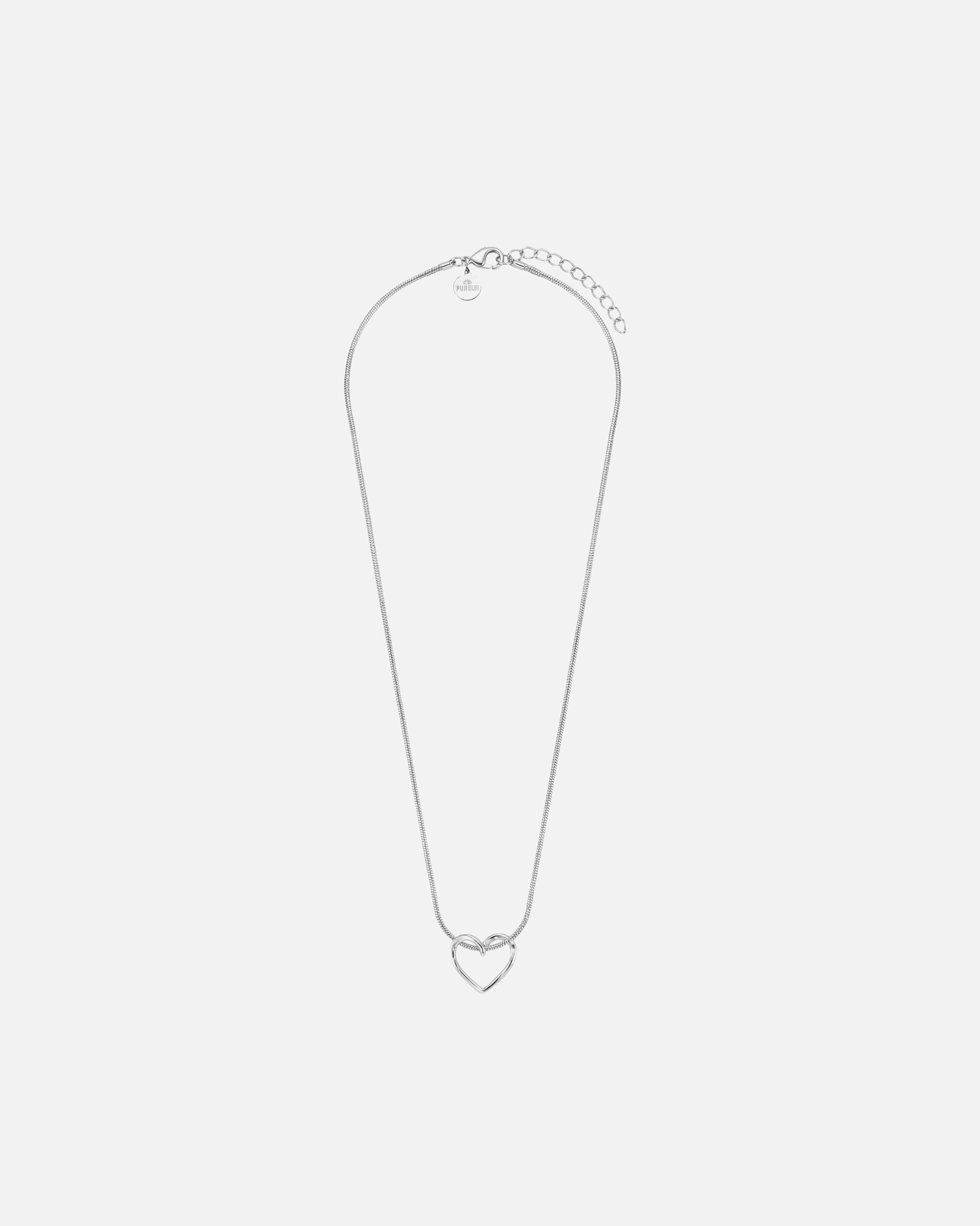 Collier for UnisexePureleiHearts Of Love Chaîne 100% acier inoxydableArgent