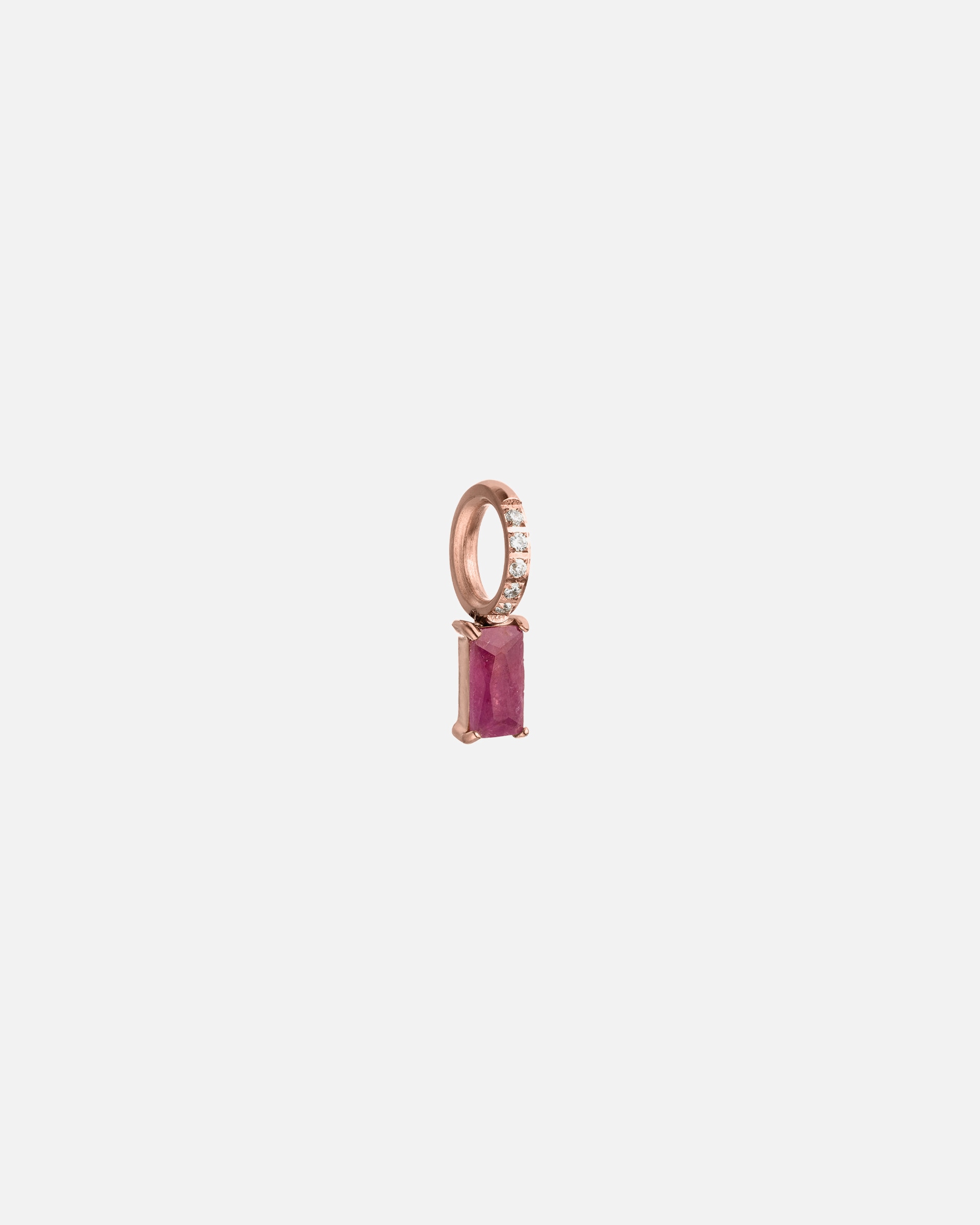 Schmuckanhänger für Unisex Purelei Geburtsstein Juli Rubin Charm 100% Edelstahl Rosegold