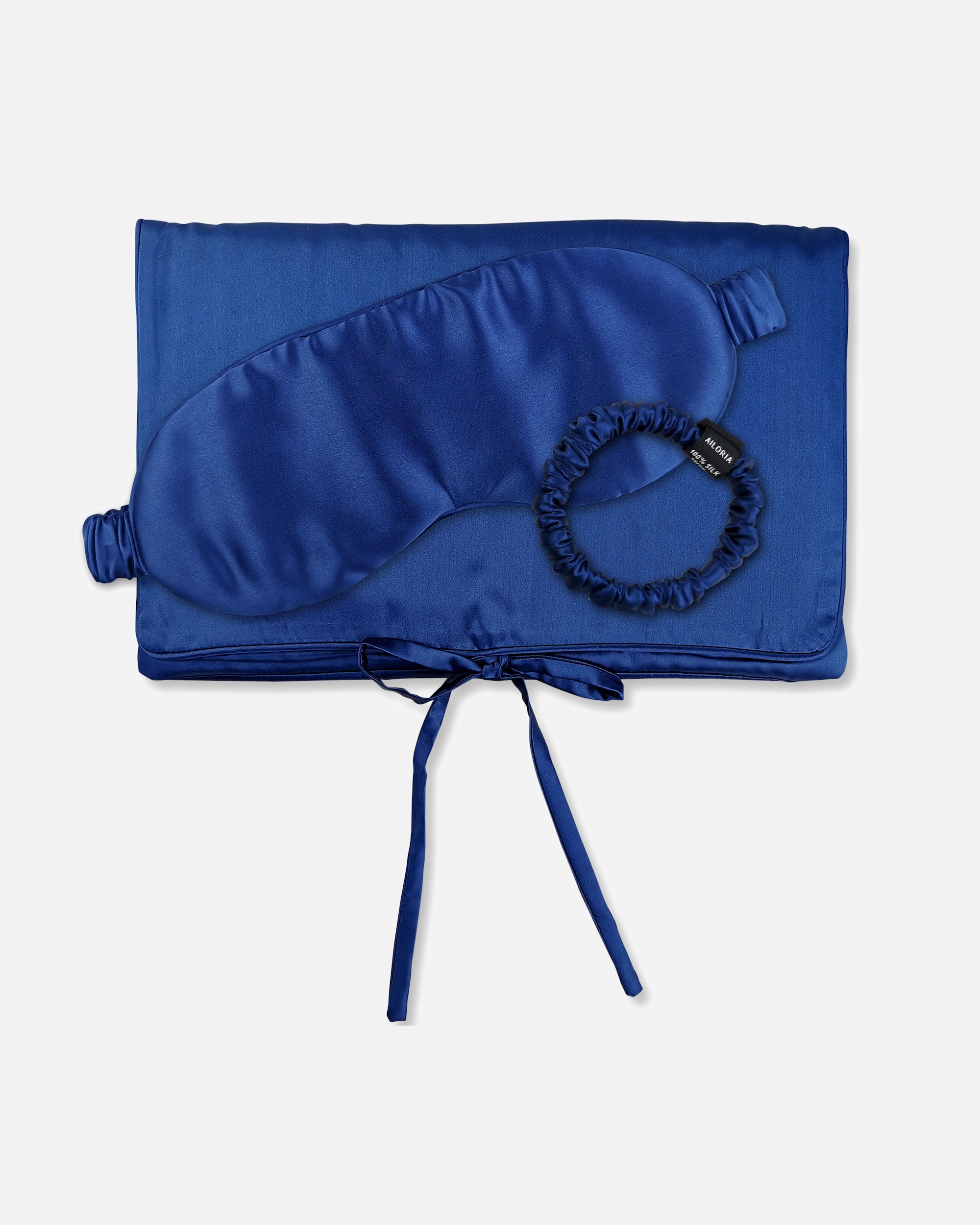 Haarreif für Weiblich Ailoria TRAVEL SET BEAUTY S Tasche, Schlafmaske & Scrunchie S blau