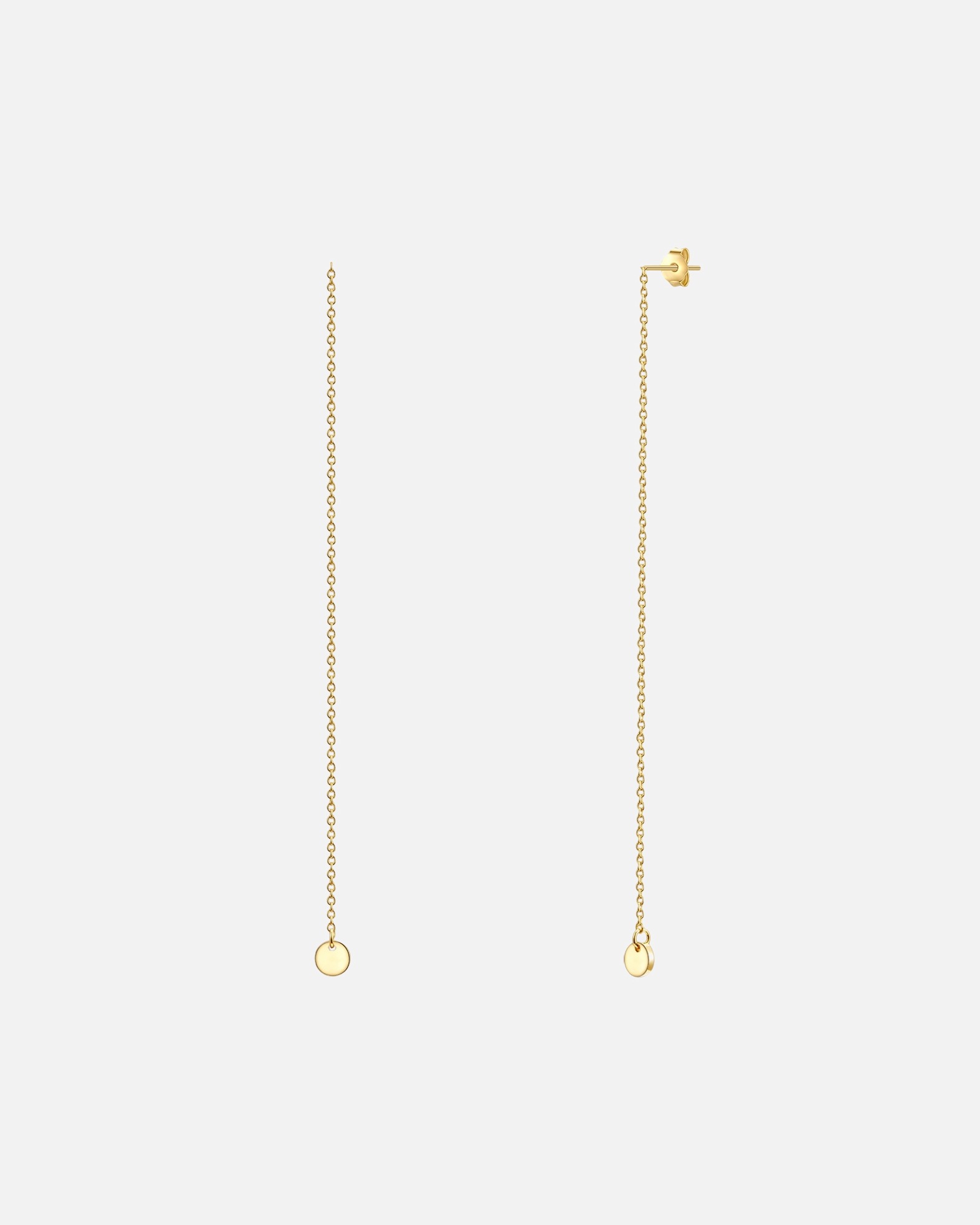 Boucle d'oreilles for FemmePuces d'oreilles en argent Cercle Argent sterling en Or jaune91,0 mm