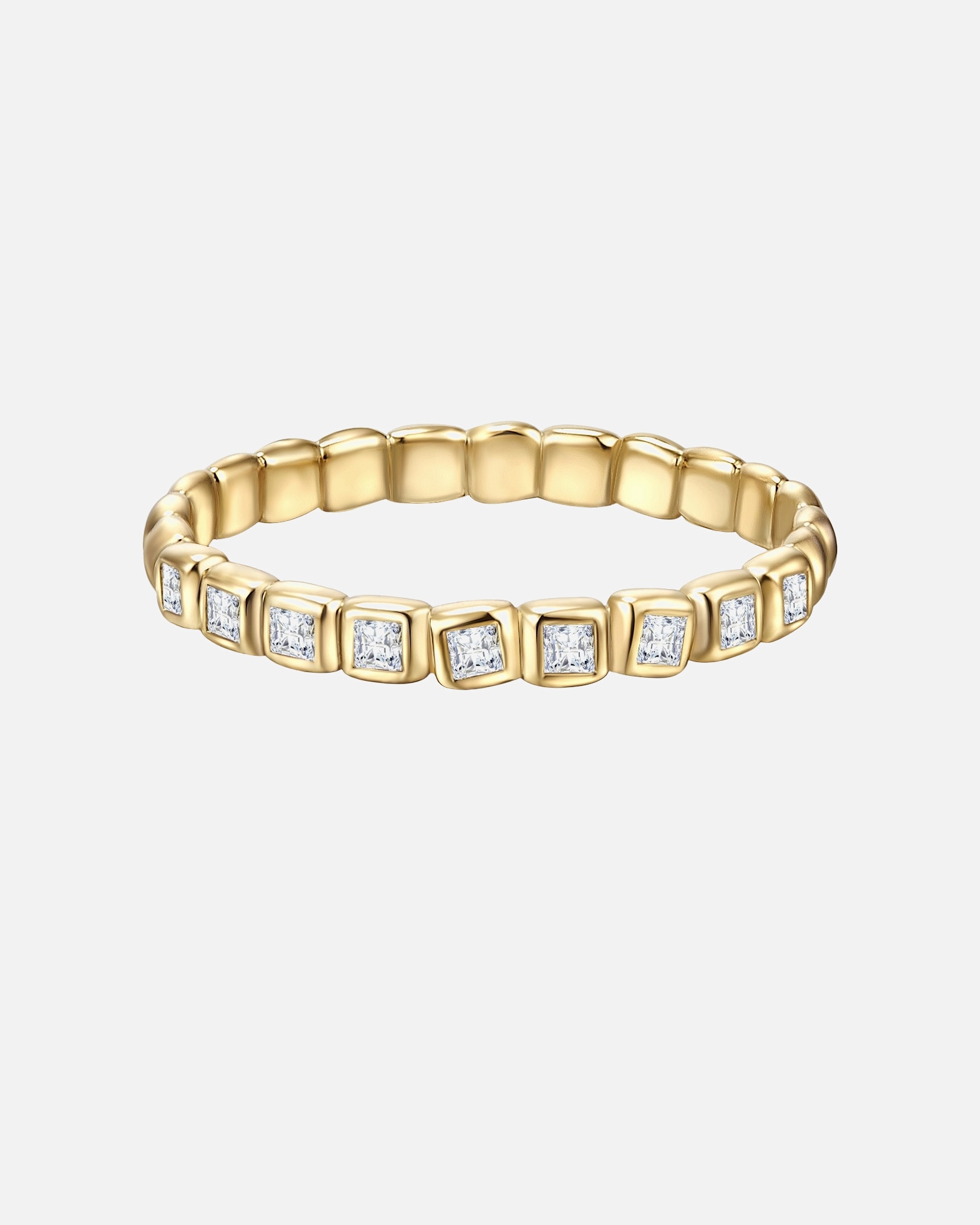 Bague for FemmeGlanzstücke MünchenBague en argent Argent sterling Oxyde de zirconium (CZ) en Or jaune52