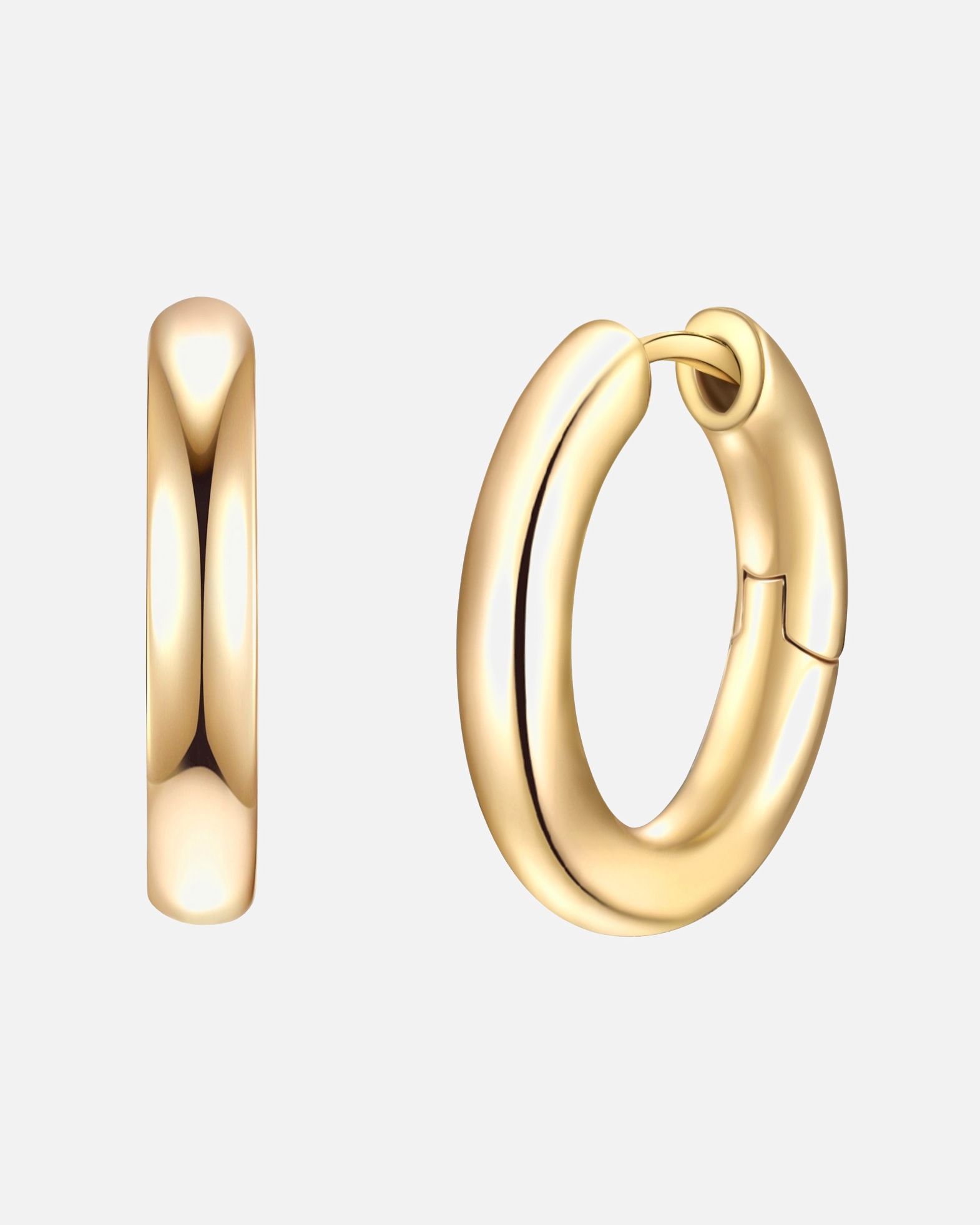 Créoles for FemmeCréoles tendance Métal en Or jaune17,4 mm