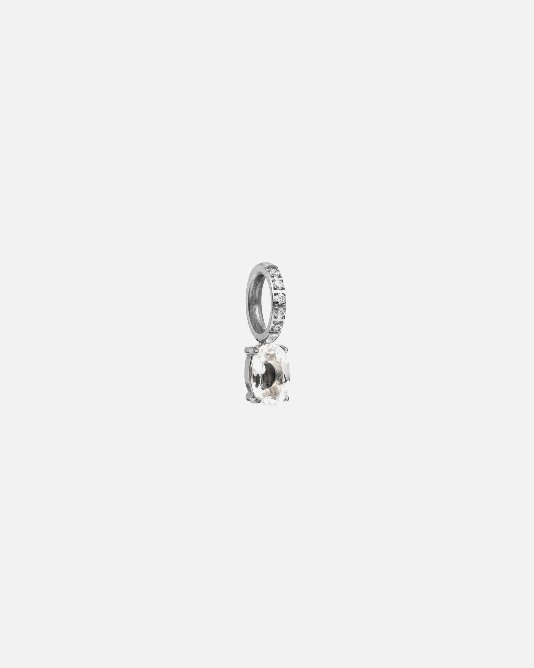 Schmuckanhänger für Unisex Purelei Geburtsstein April Bergkristall Charm 100% Edelstahl Silber