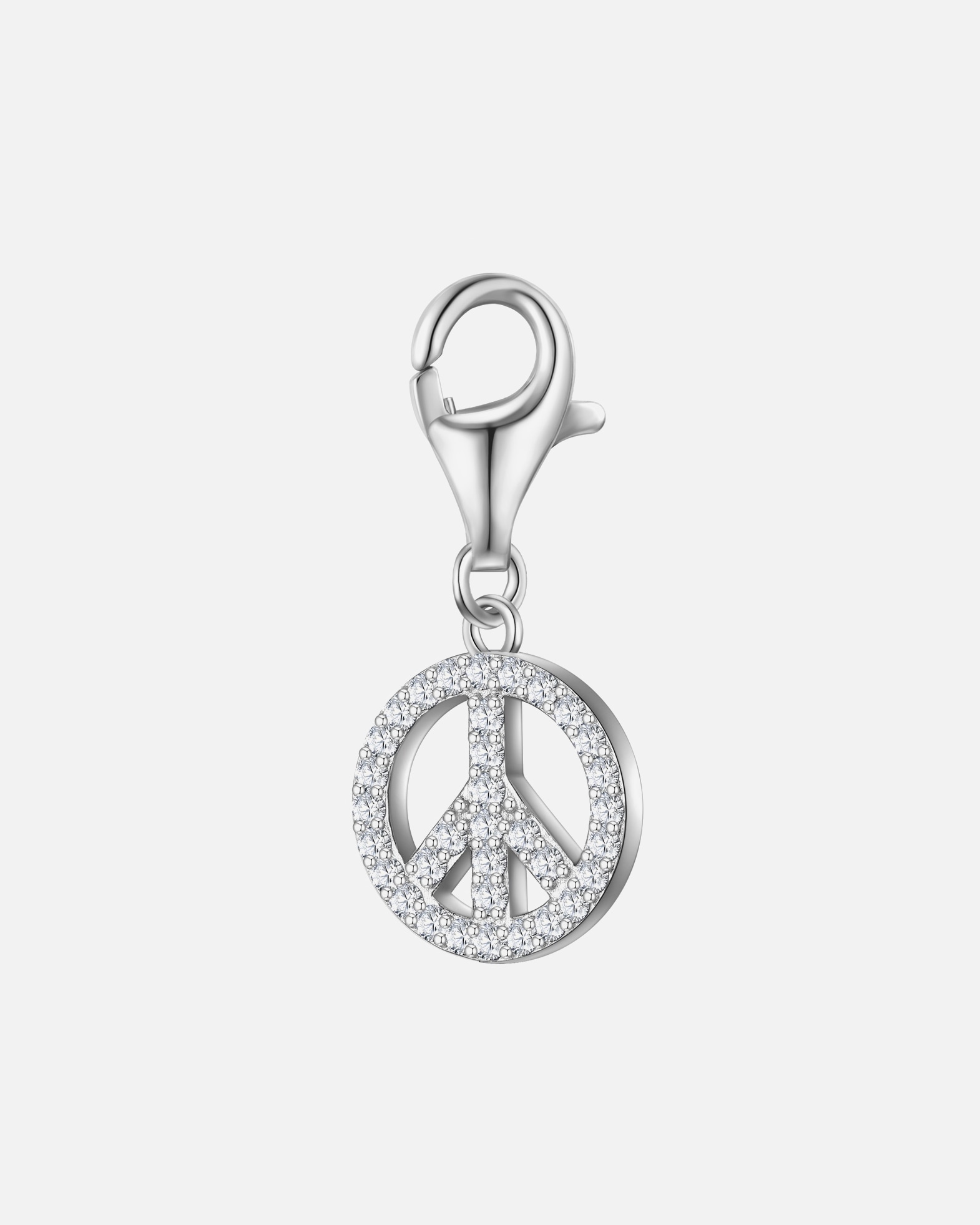 Pendentif for FemmeGlanzstücke MünchenBreloque fantaisie Signe de la paix en Argent sterling en Argent19,4 mm