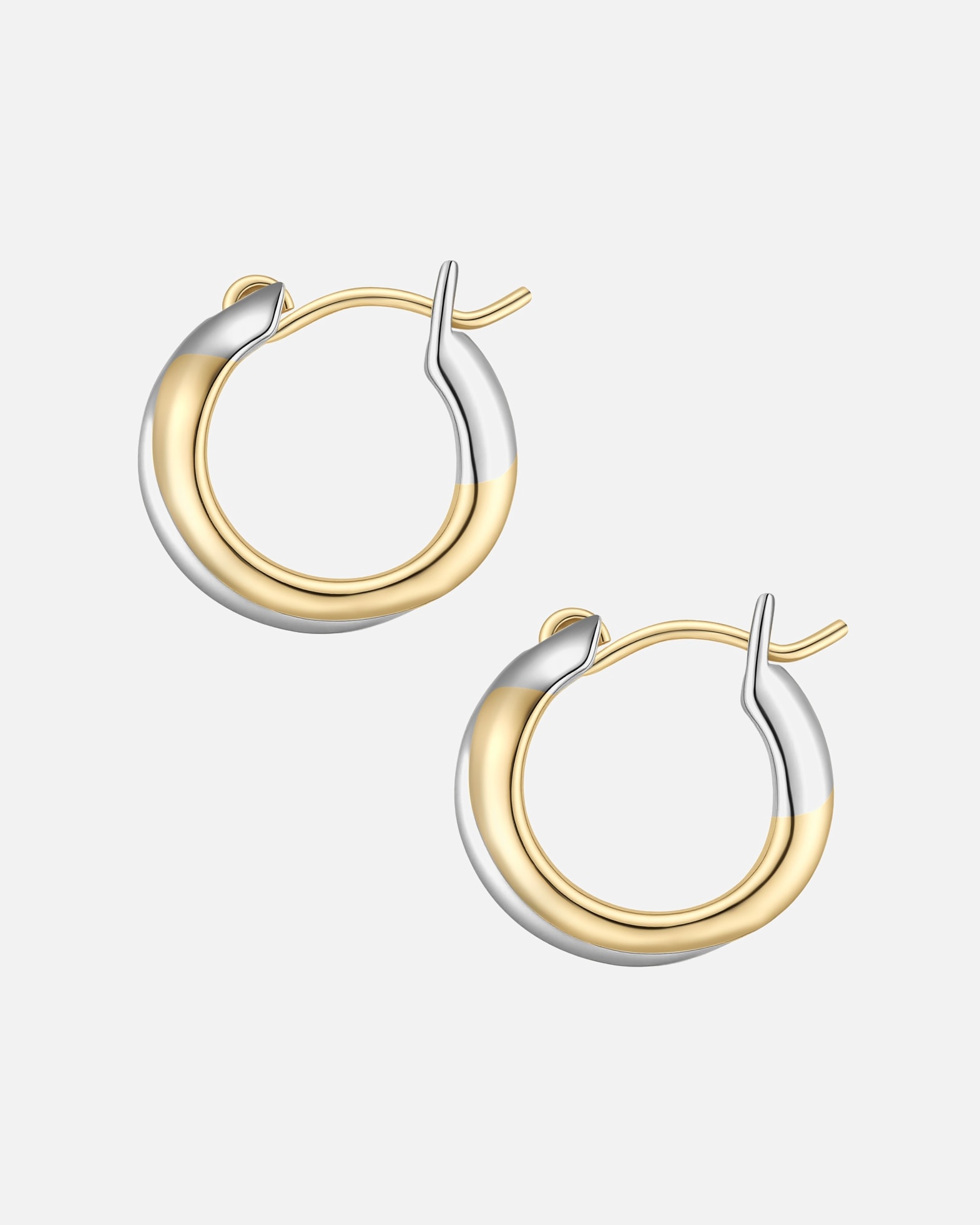 Creolen für Weiblich Glanzstücke München Creolen aus Sterling Silber in gelbgold 14,2 mm