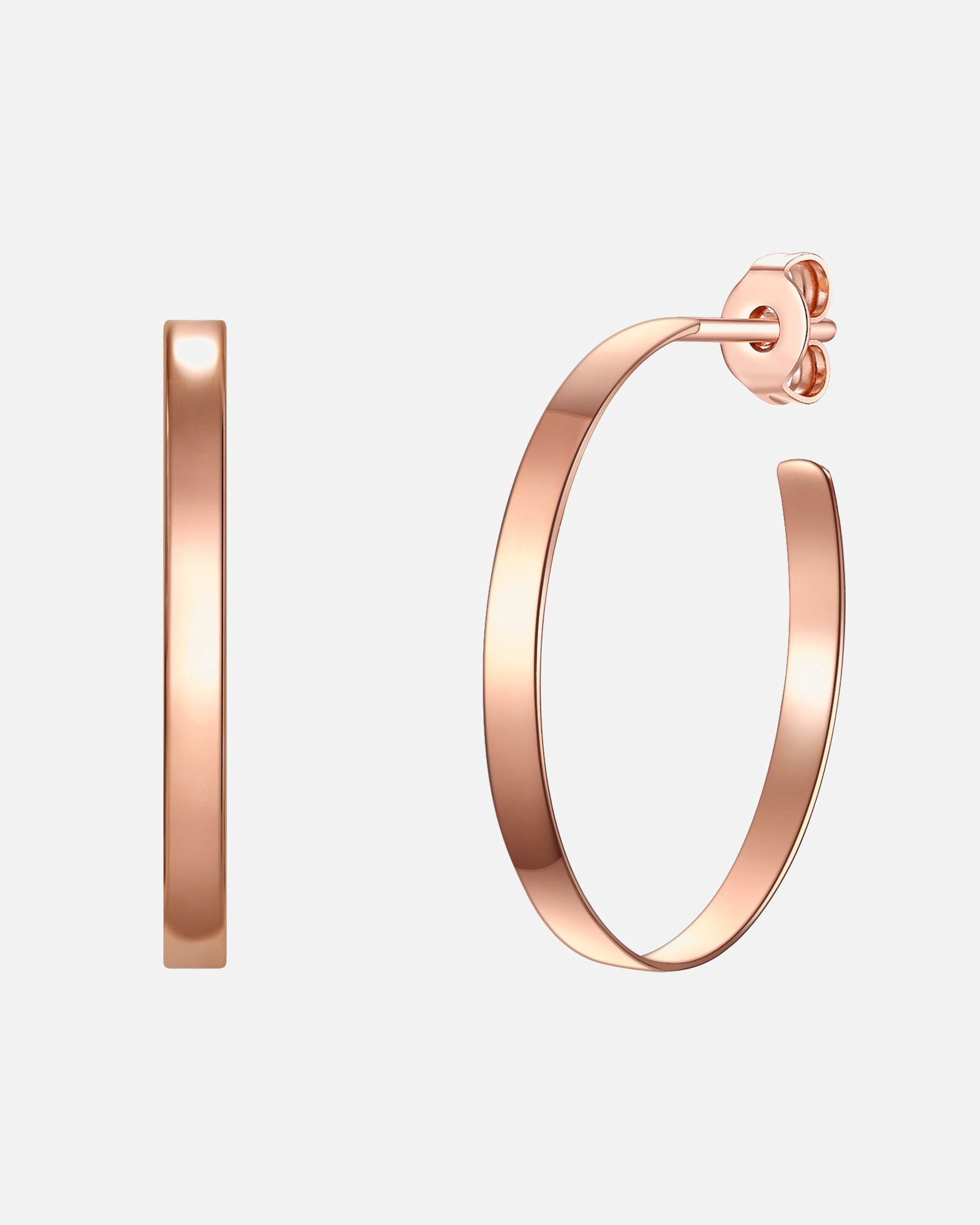 Créoles for FemmeCréoles en argent Argent sterling en Or rose26,7 mm