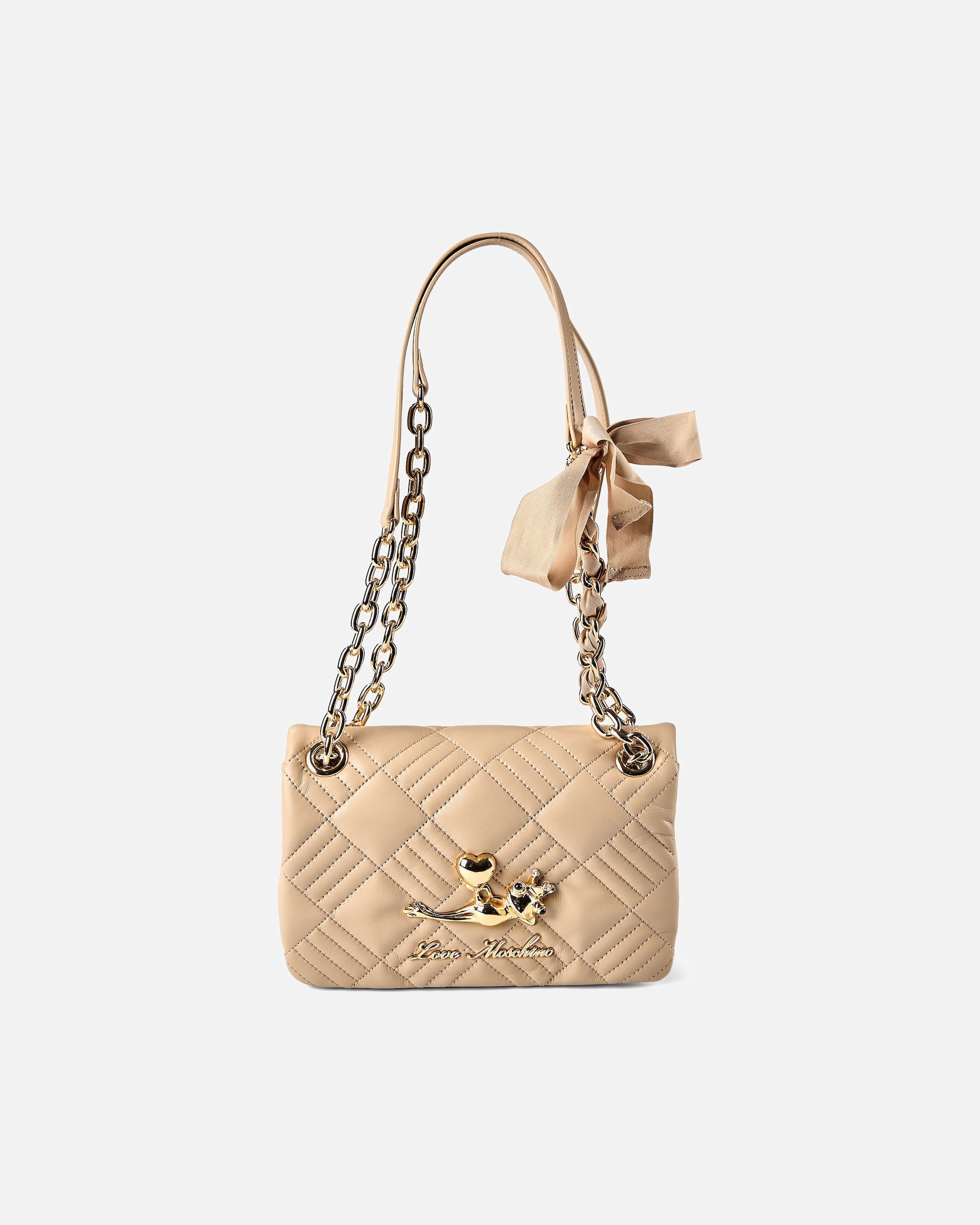 Sac for FemmeLove MoschinoFrog Bag Sac à main porté épauletaupe