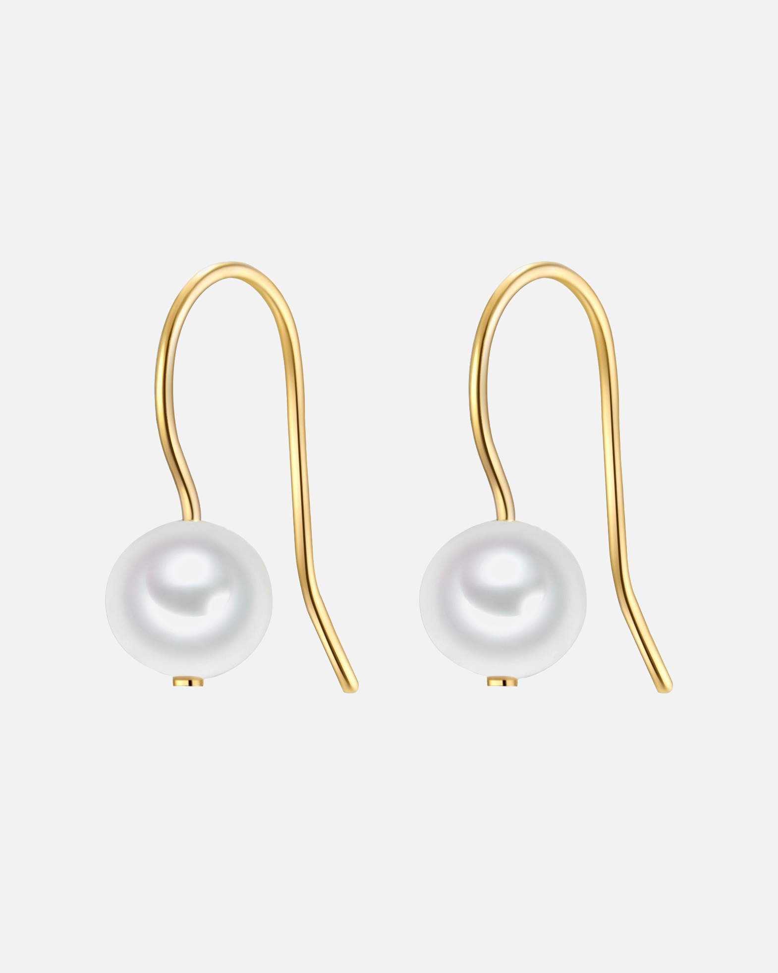Boucle d'oreilles for FemmeBoucles d'oreille en argent Argent sterling Perle de culture d'eau douce en Or jaune22,3 mm