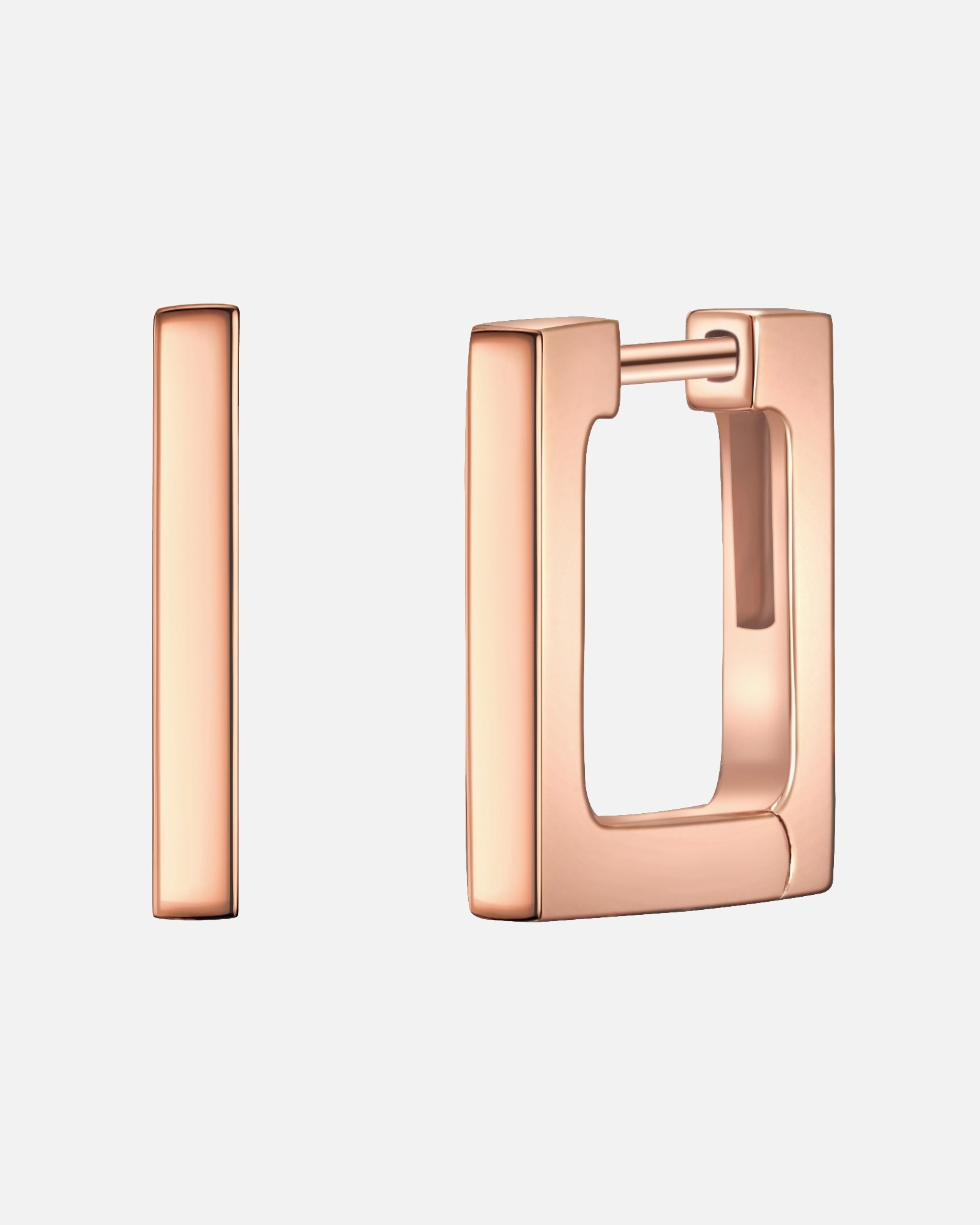 Créoles for FemmeCréoles en argent Argent sterling en Or rose14,9 mm