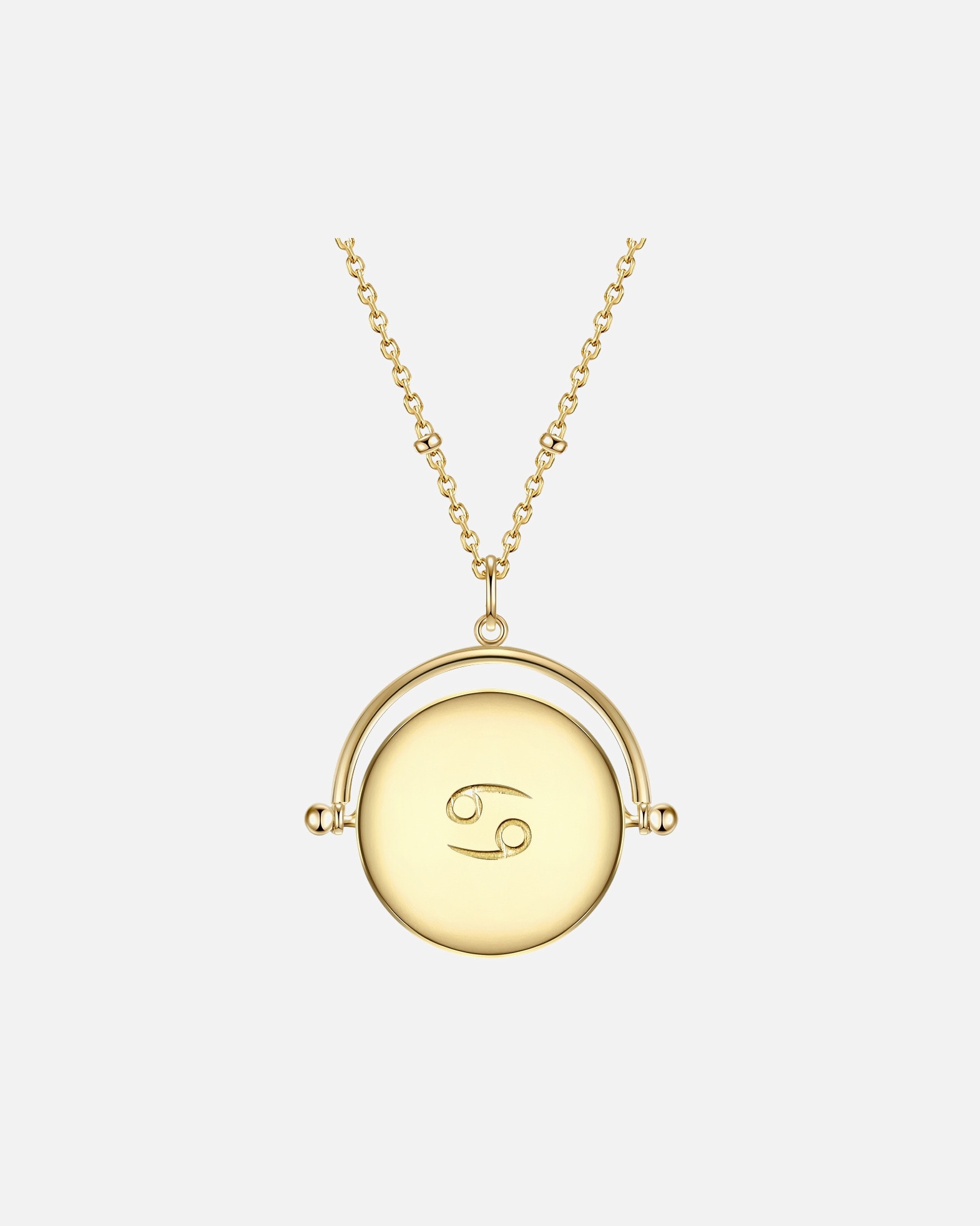 Collier for FemmeCollier en argent Zodiaque Cancer Argent sterling Oxyde de zirconium (CZ) en Or jaune50,0 cm Basiskette + 5,0 cm Verlängerung