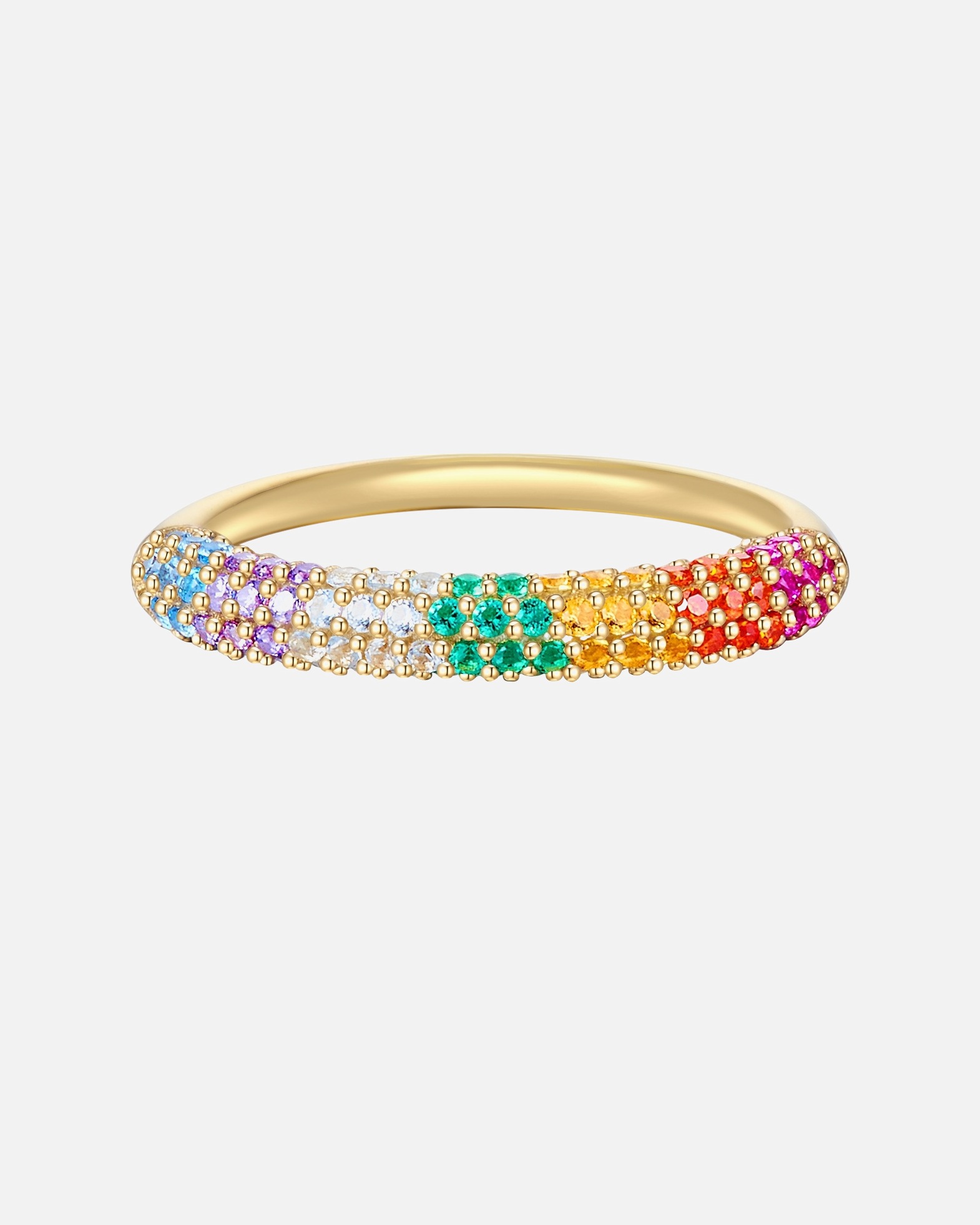 Bague for FemmeBague en argent Argent sterling Oxyde de zirconium (CZ) en Or jaune56