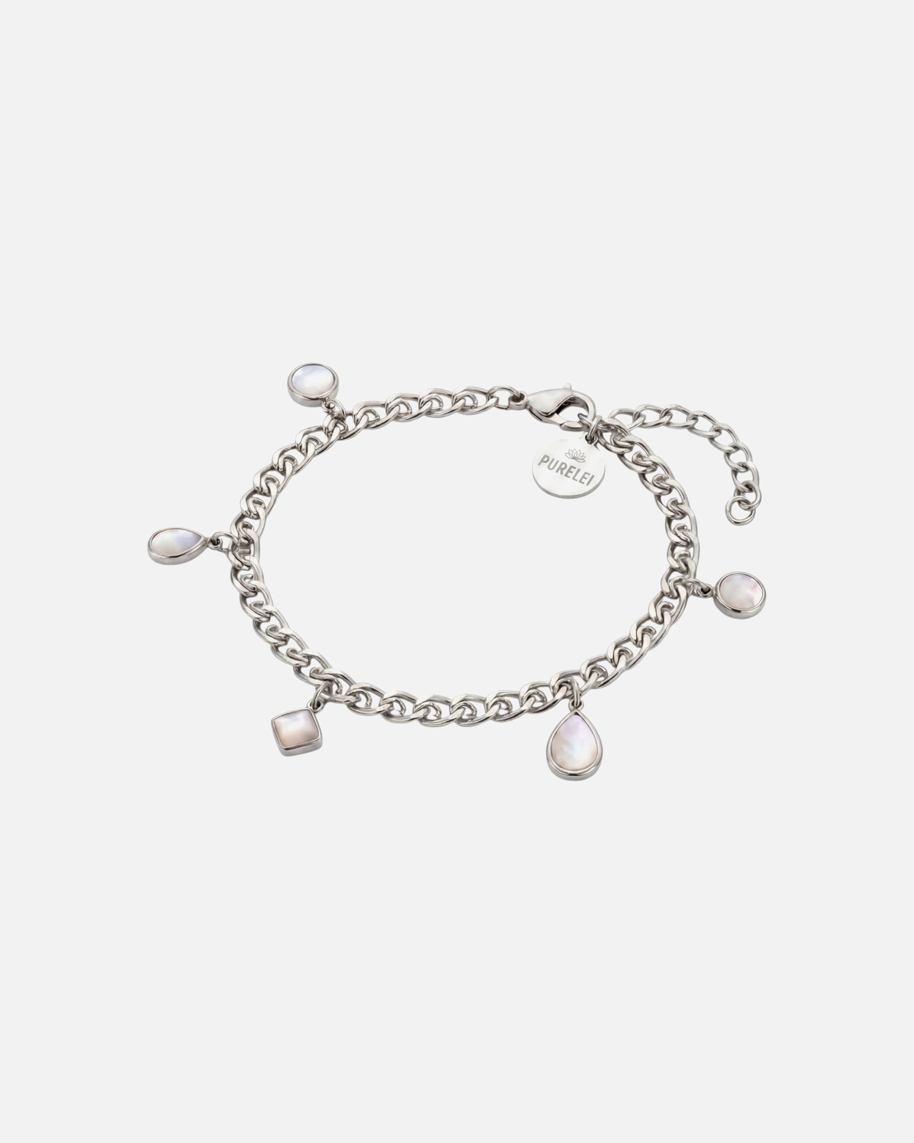 Bracelet for UnisexePureleiSoft Shine Bracelet 100% acier inoxydableArgent